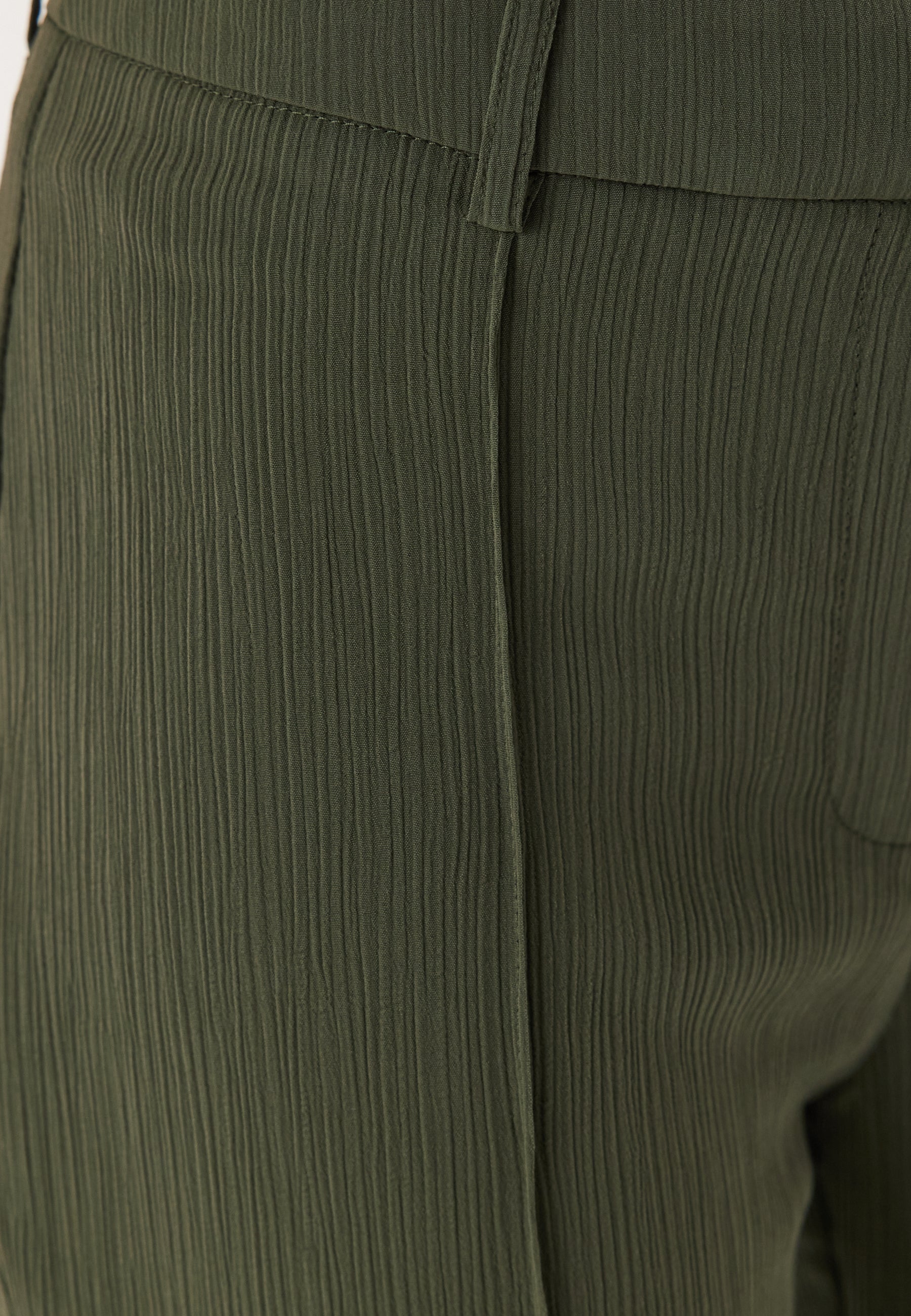 Flared Structured Suit Trousers - Image 7