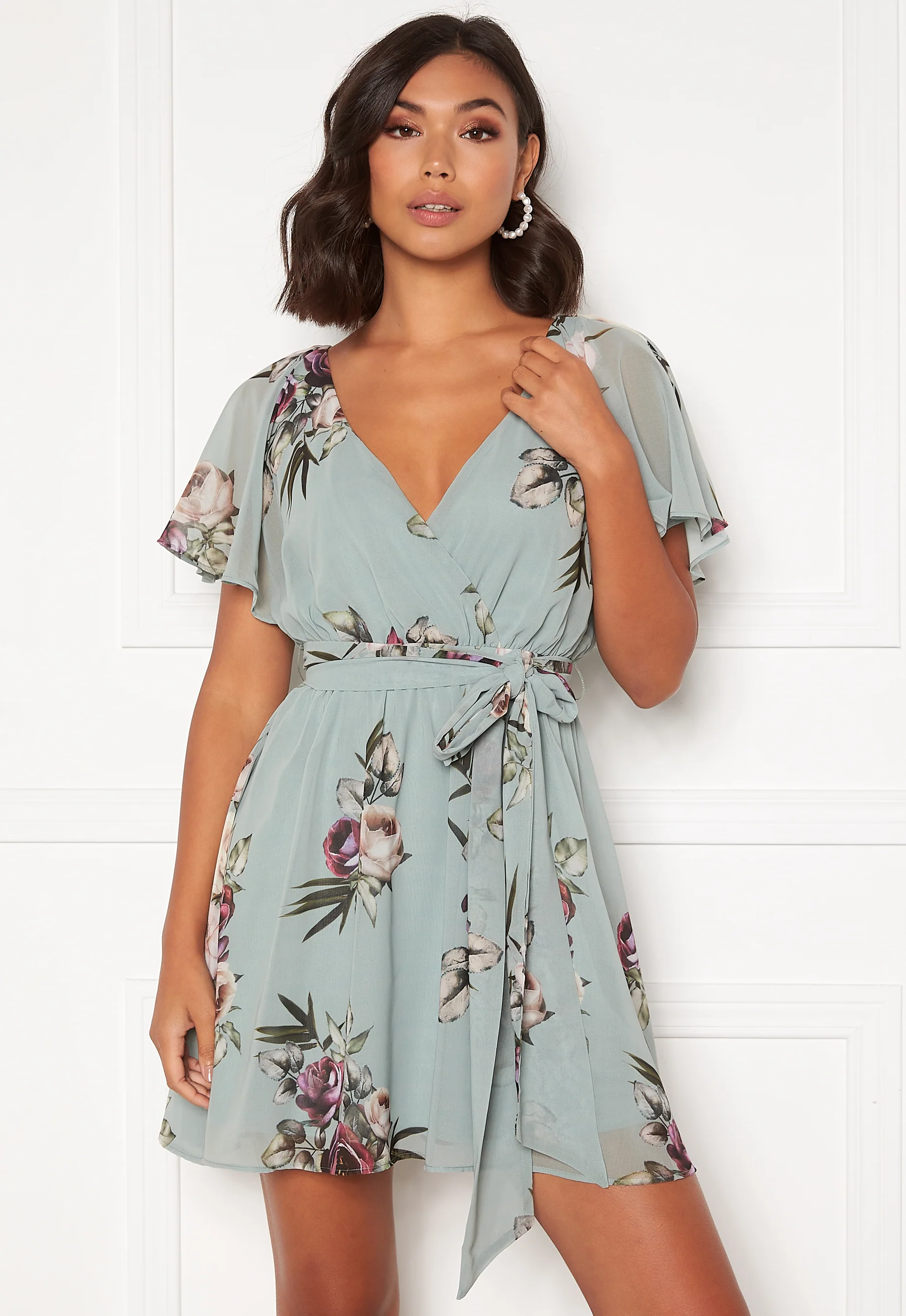Floral Flutter Skater Dress