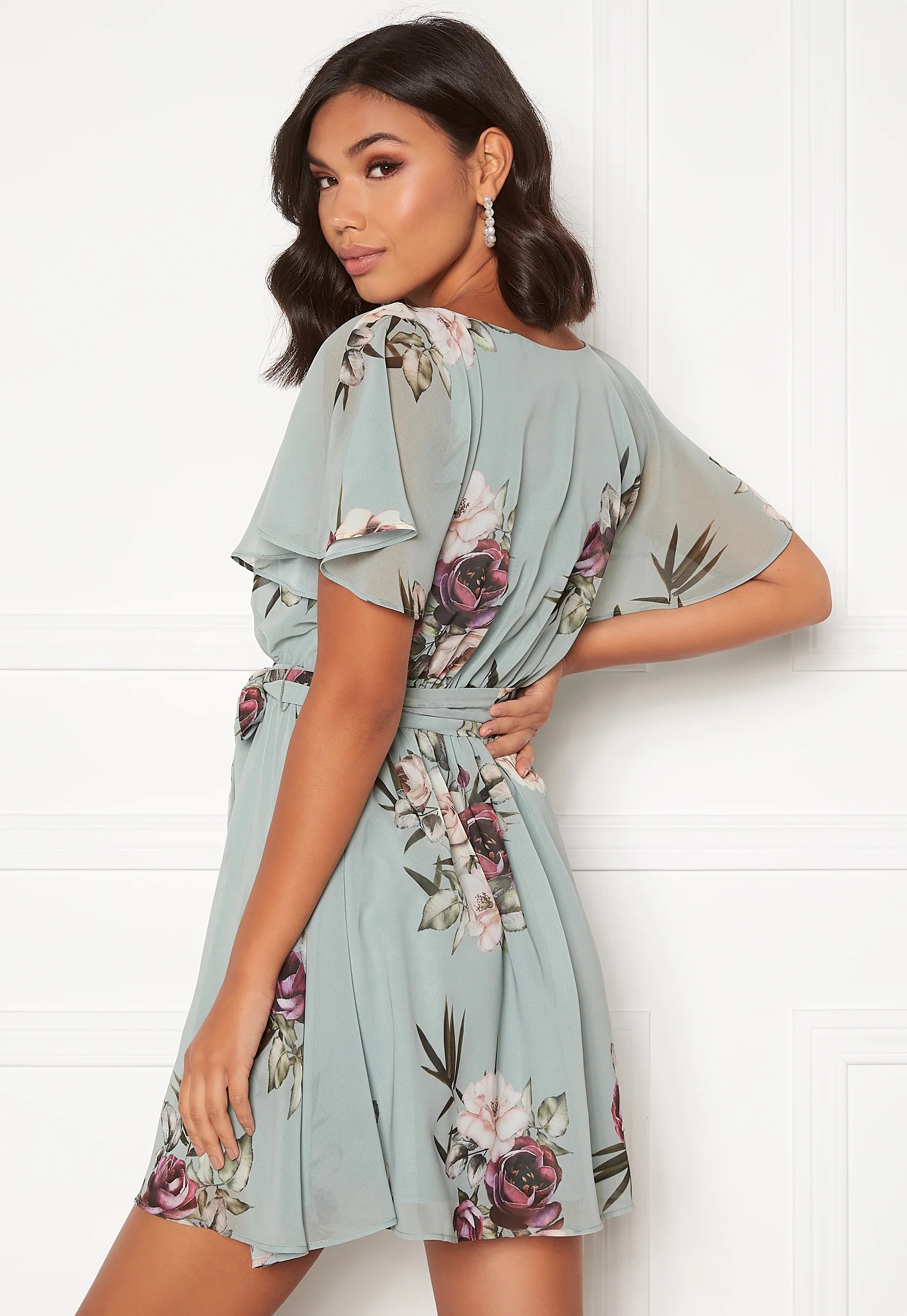 Floral Flutter Skater Dress - Image 3