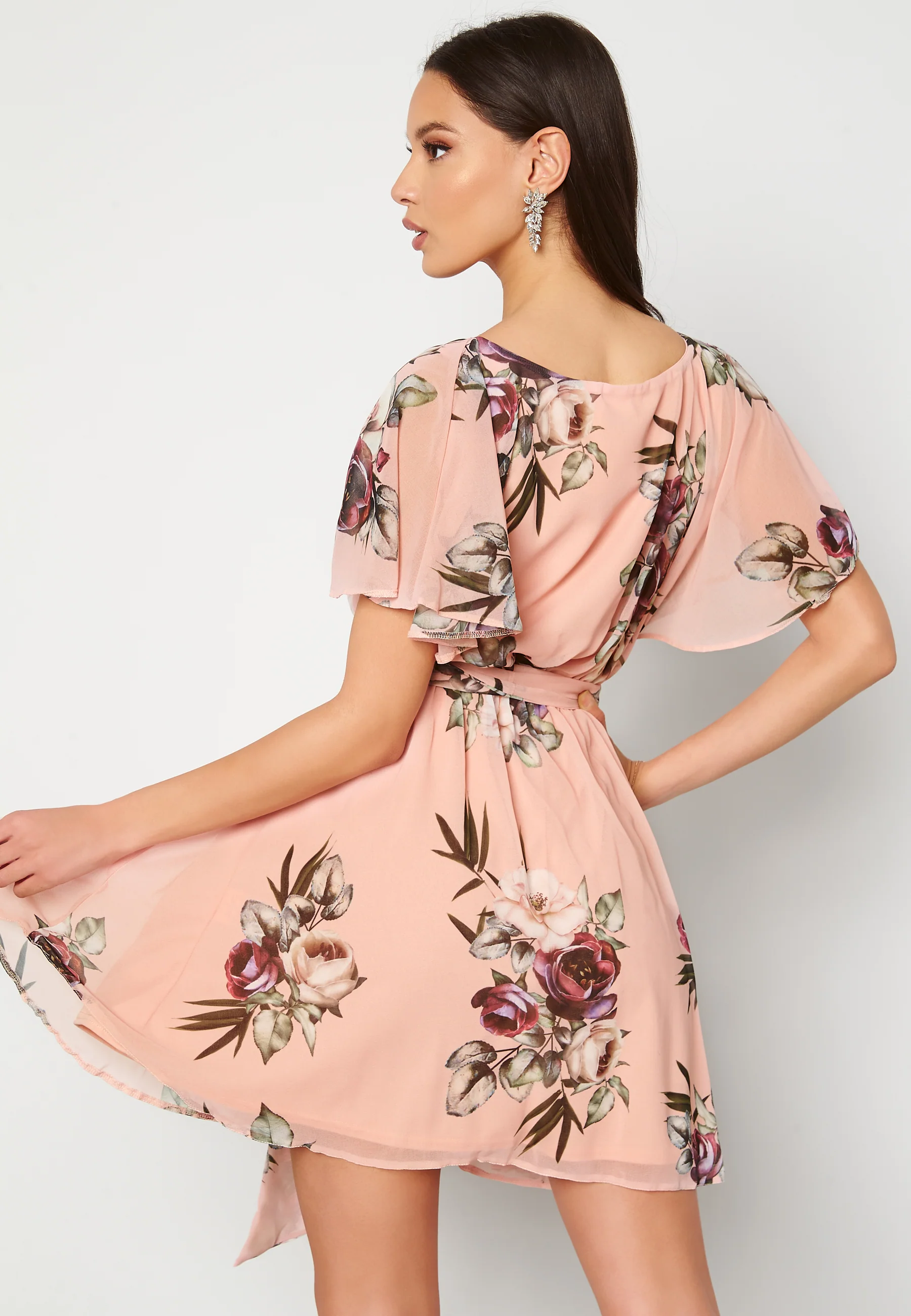Floral Flutter Skater Dress - Image 3