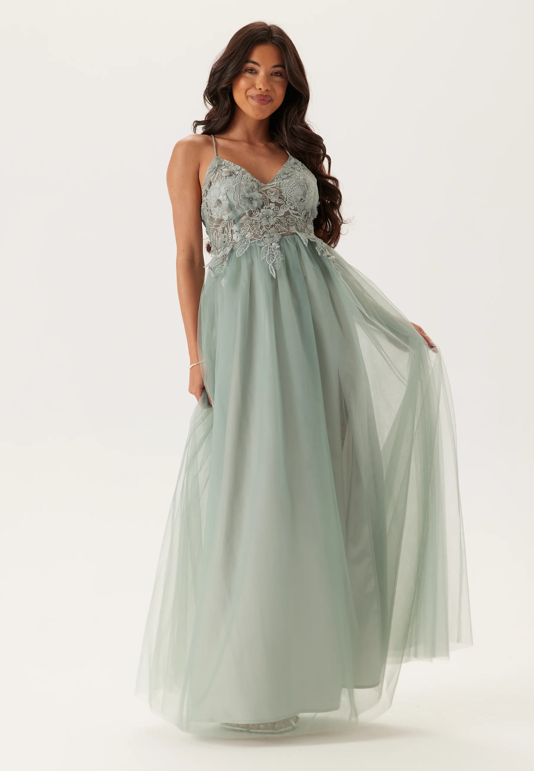 Floral tulle Gown - Image 4