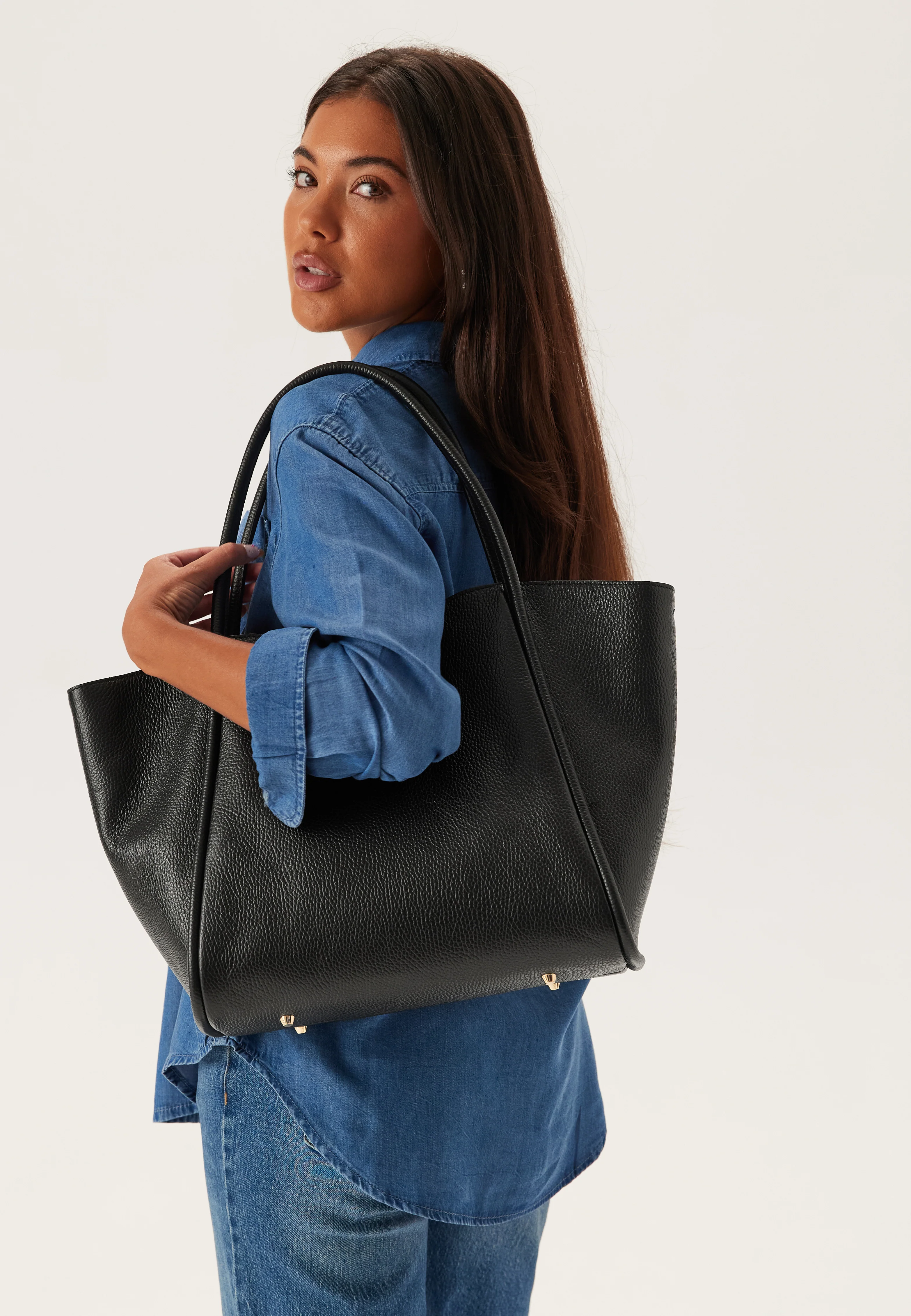 Florence XL Leather Shopping Bag - Image 2