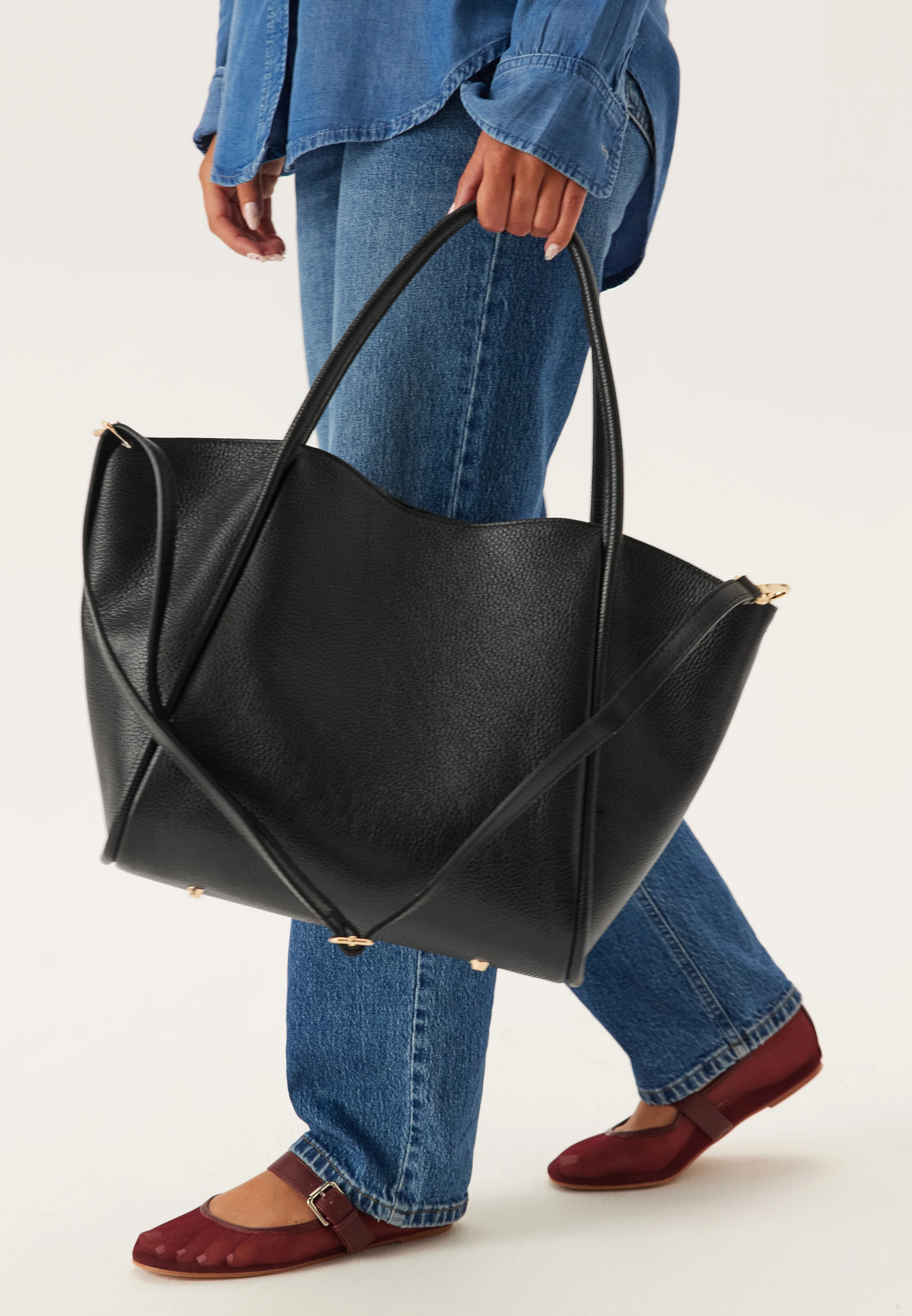 Florence XL Leather Shopping Bag - Image 3