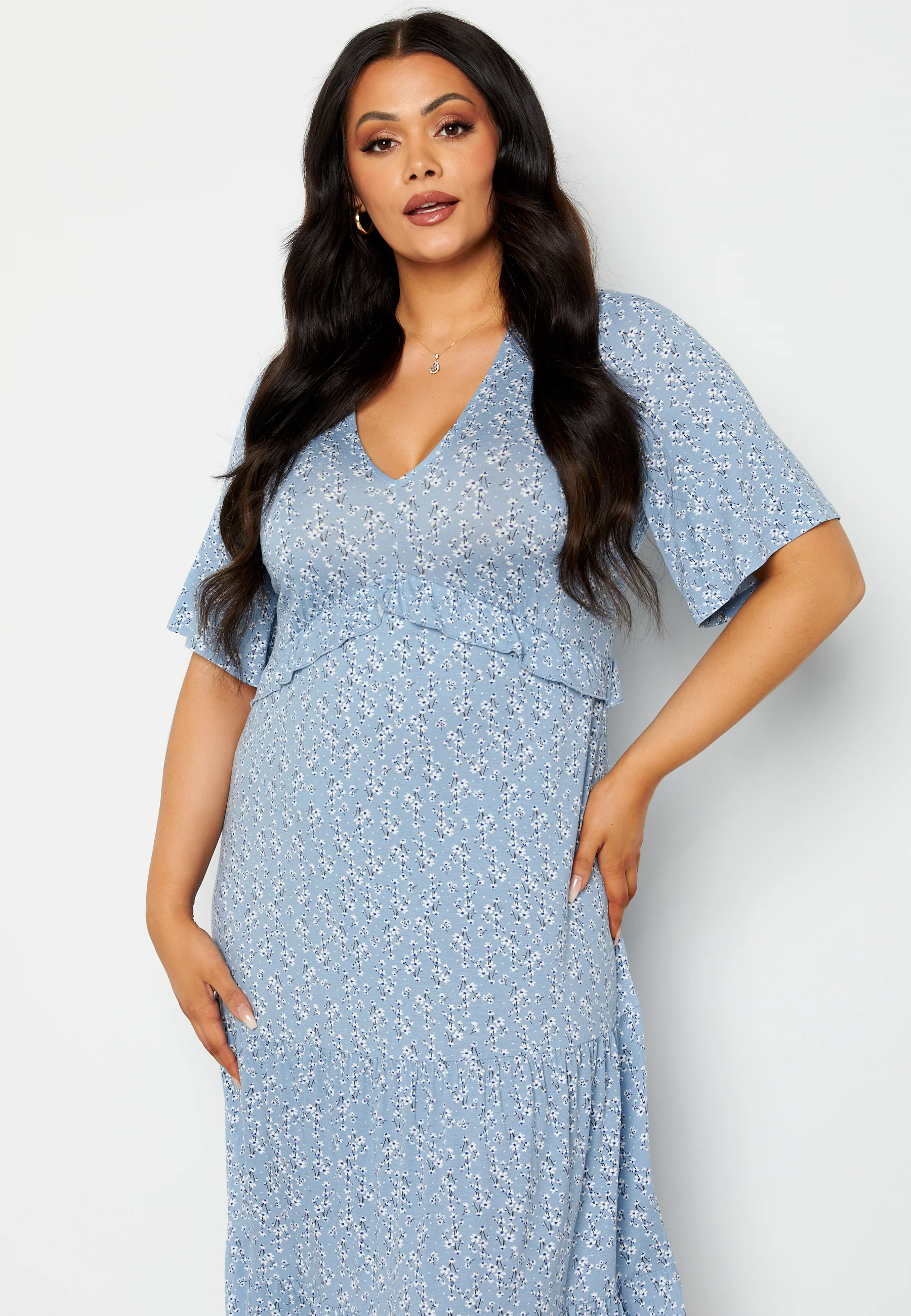 Flounce Jersey Dress - Image 5