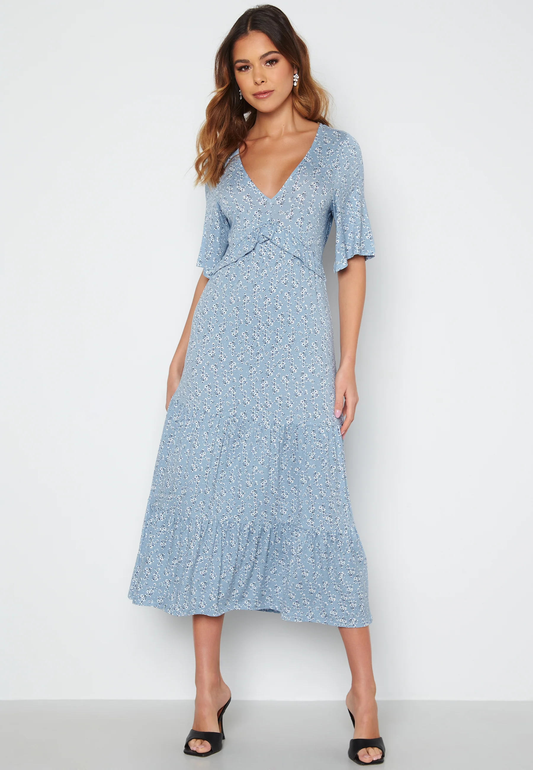Flounce Jersey Dress - Image 6