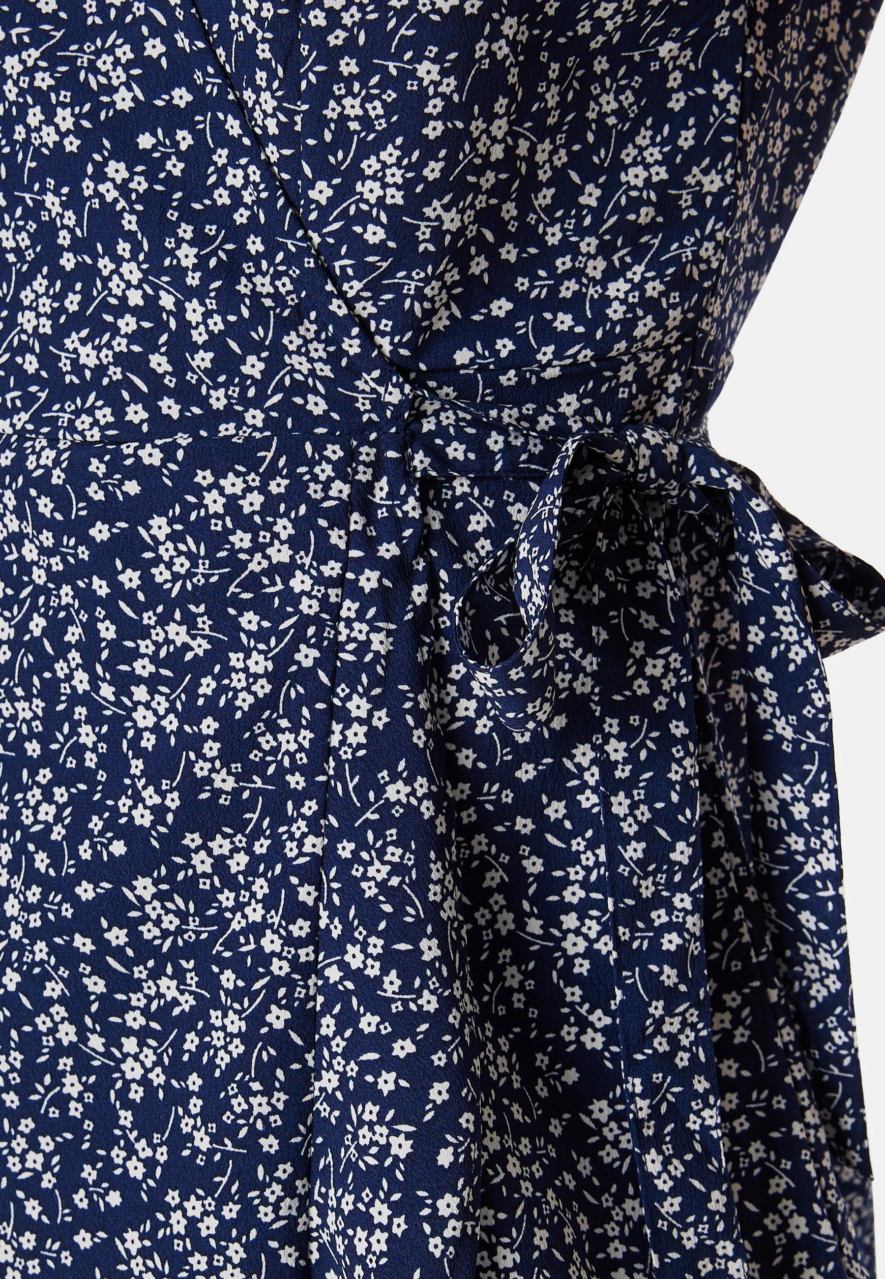 Flounce Midi Wrap Dress - Image 3