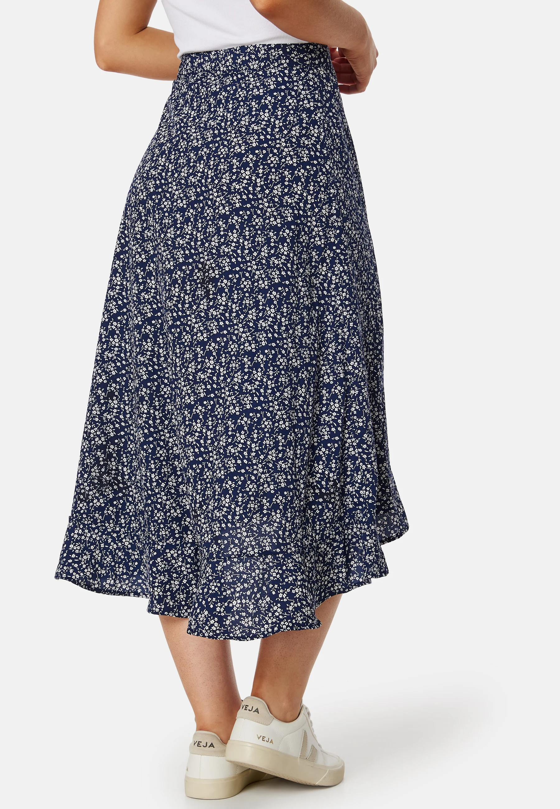 Flounce Midi Wrap Skirt - Image 3