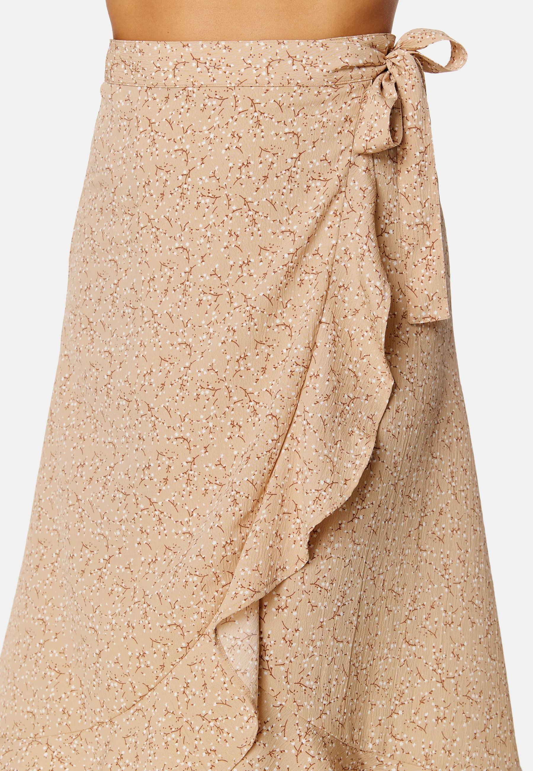 Flounce Midi Wrap Skirt - Image 4