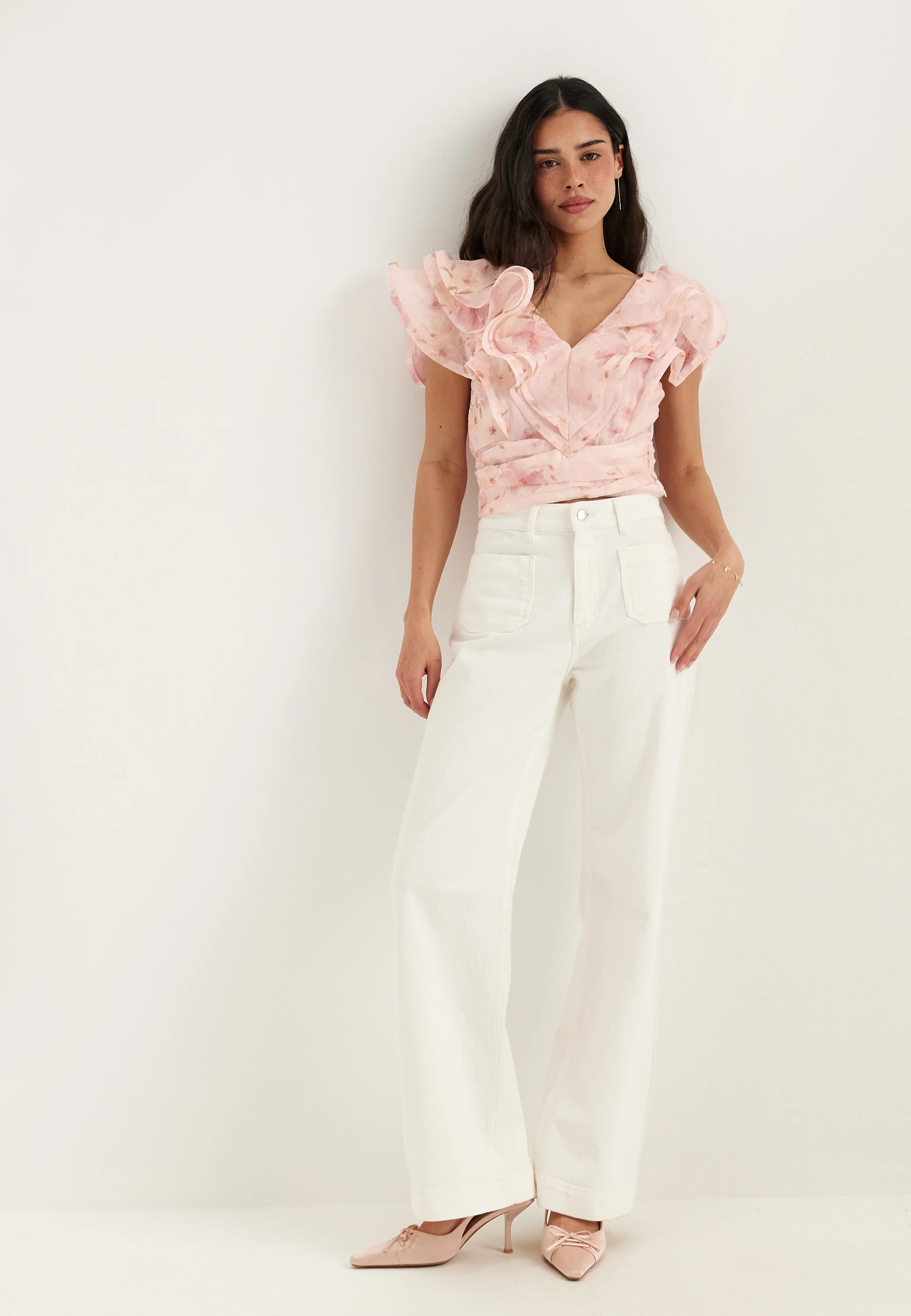 Flounce Sheer Top - Image 6