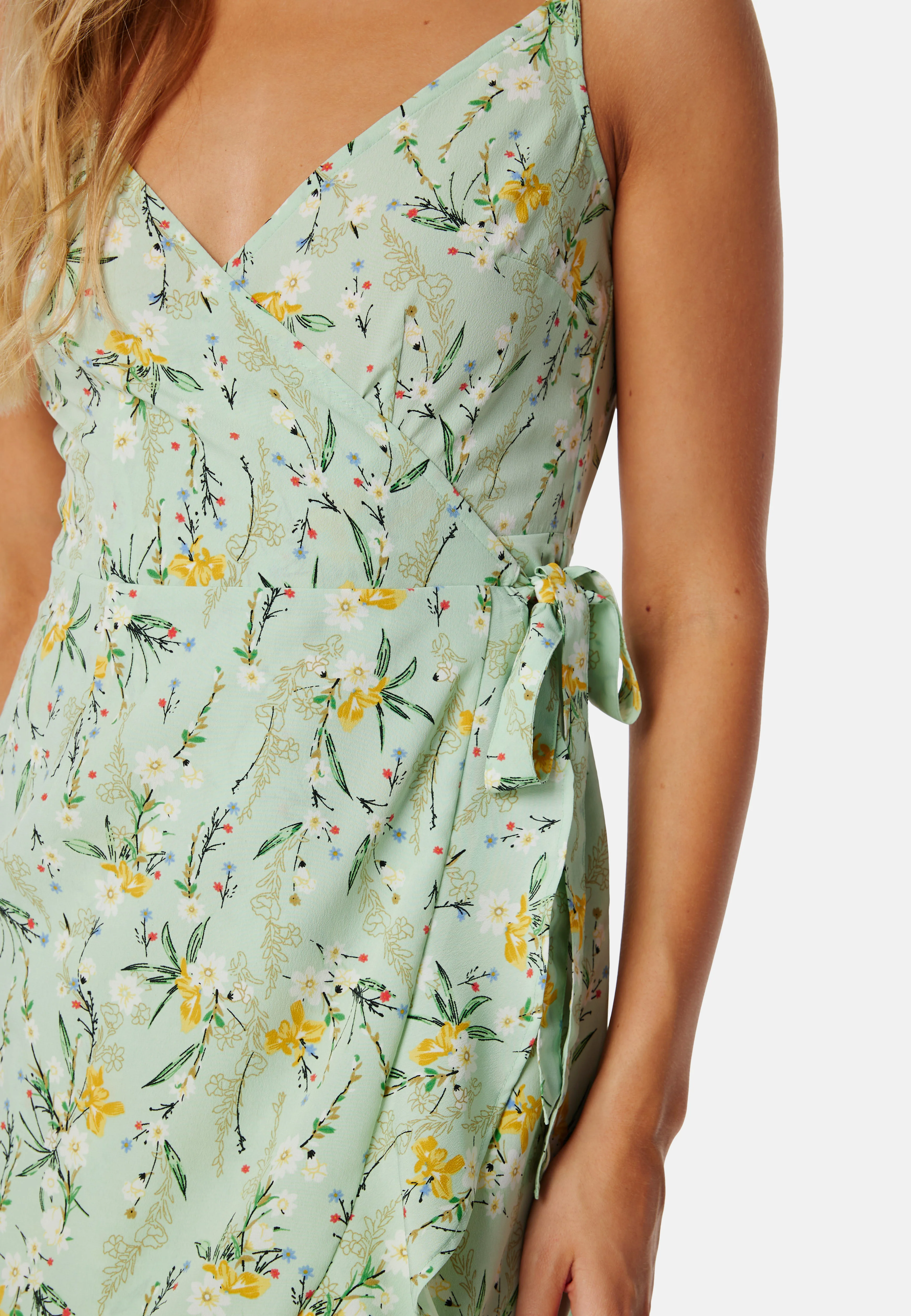Flounce Short Strap Dress - Image 3