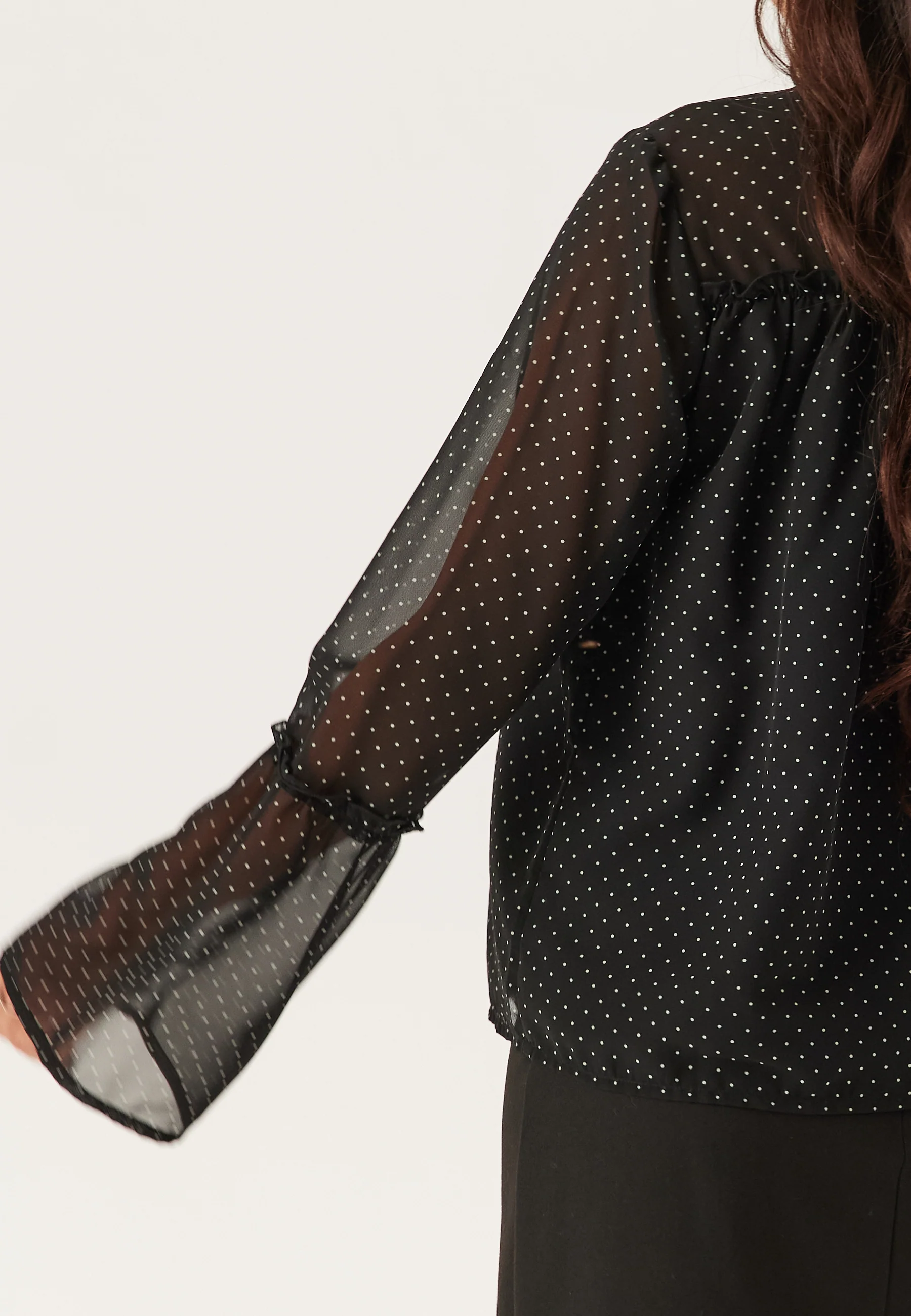 Flounce Sleeve Blouse - Image 5