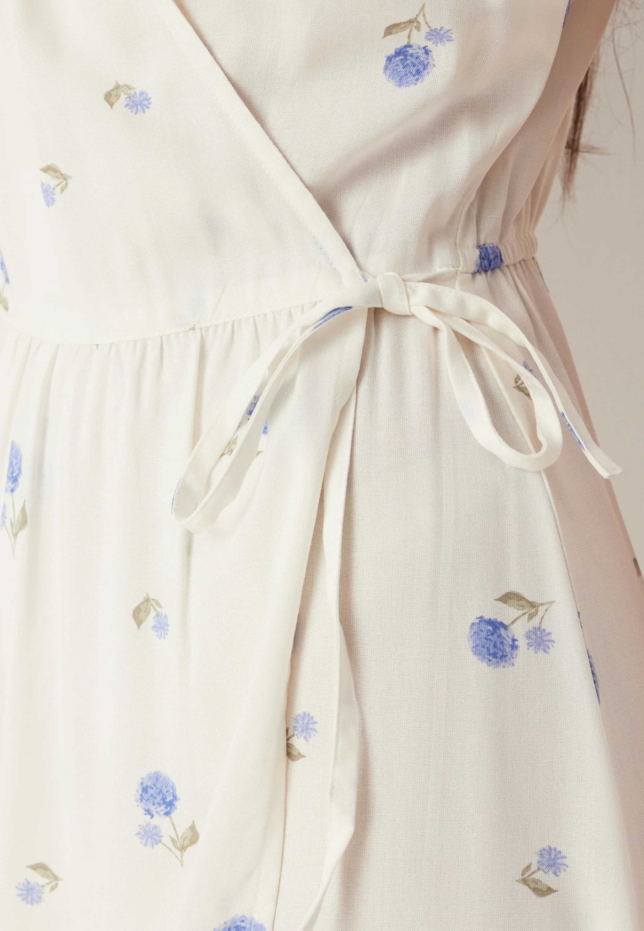 Flounce Viscose Wrap Dress - Image 4