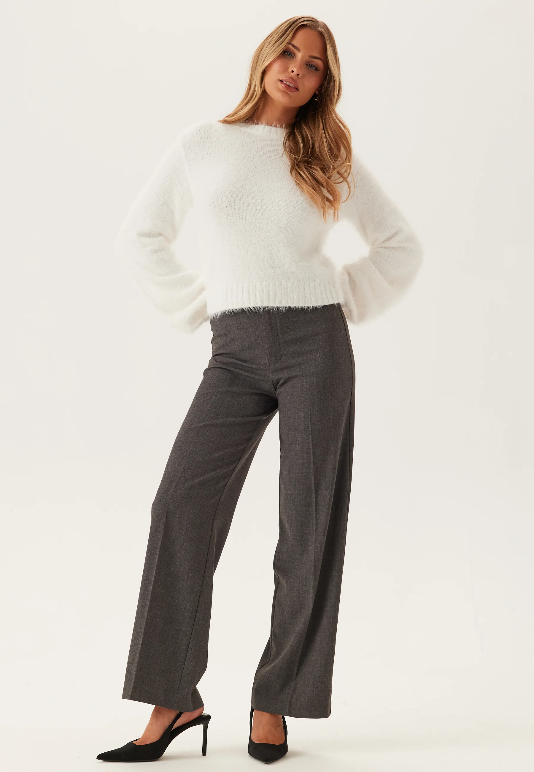 Fluffy Knitted Sweater - Image 3