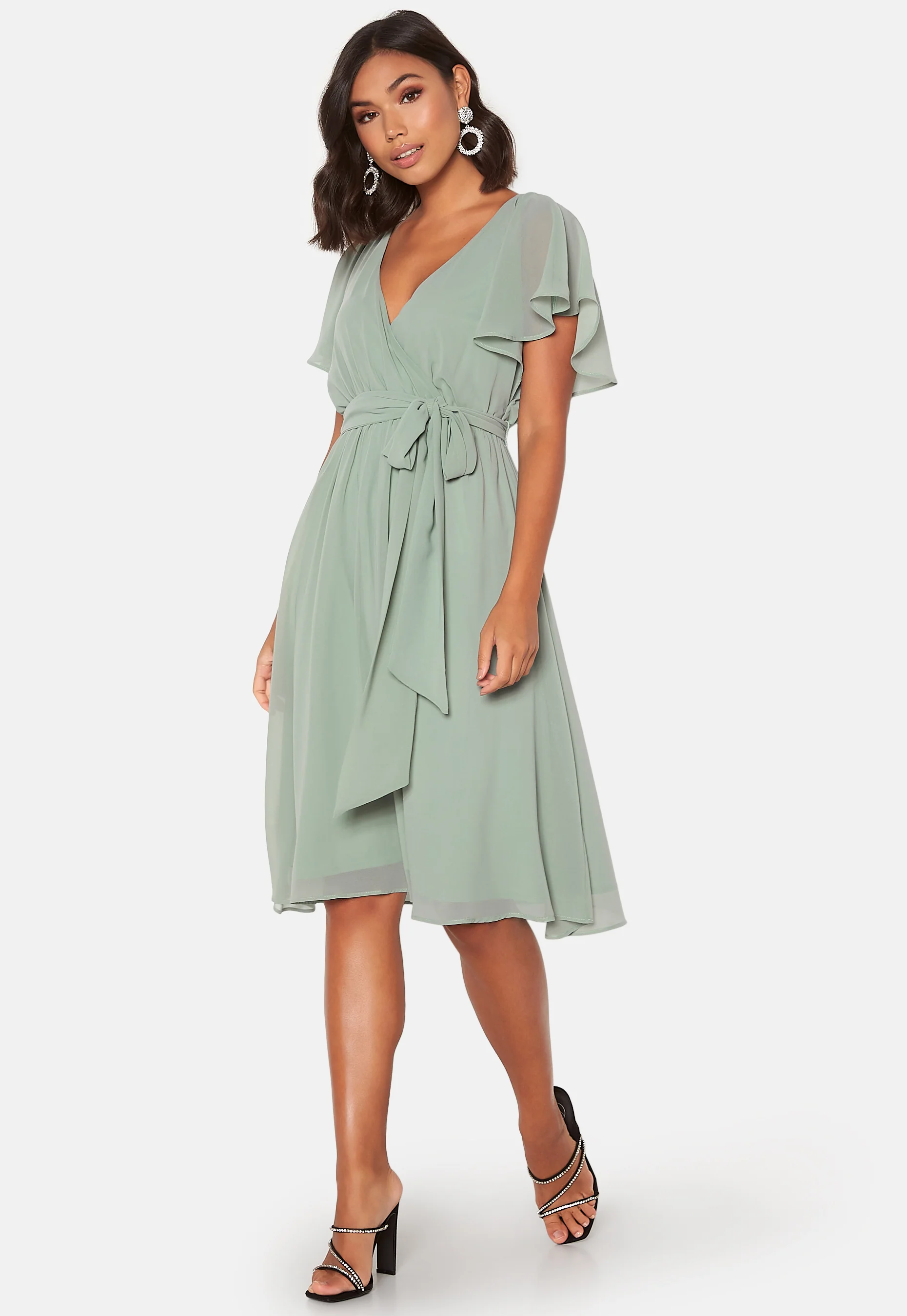 Flutter Chiffon Midi Dress - Image 2