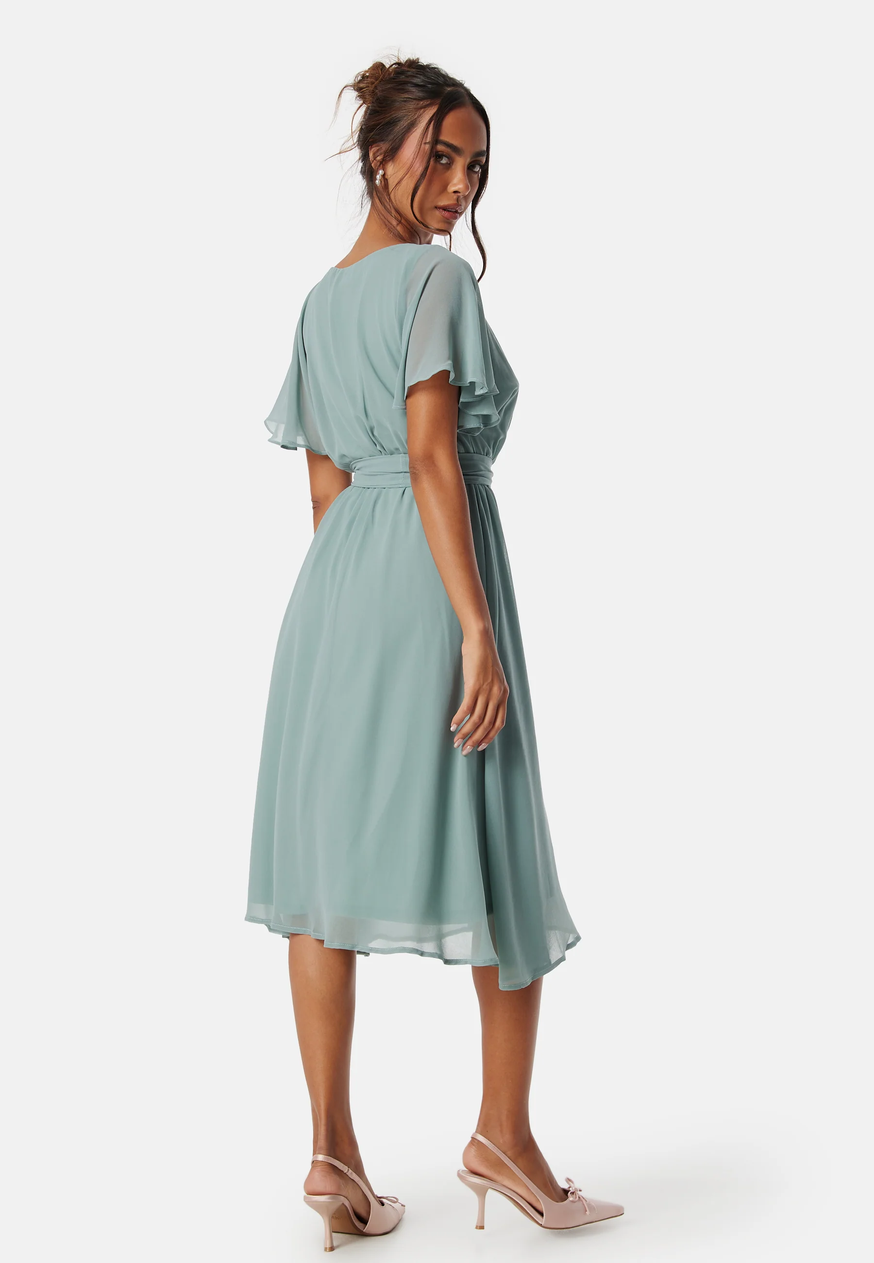 Flutter Chiffon Midi Dress - Image 2