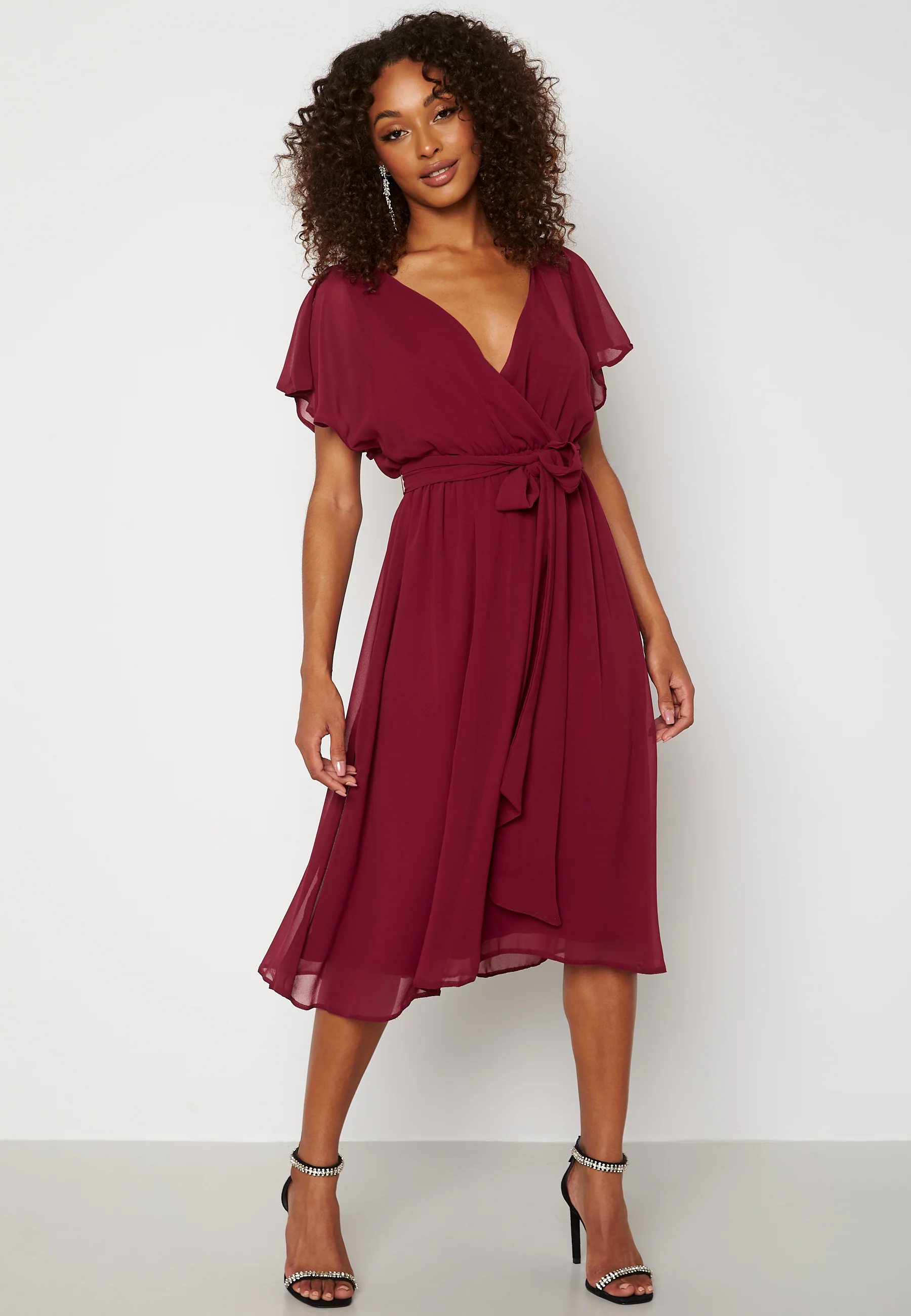 Flutter Chiffon Midi Dress - Image 2