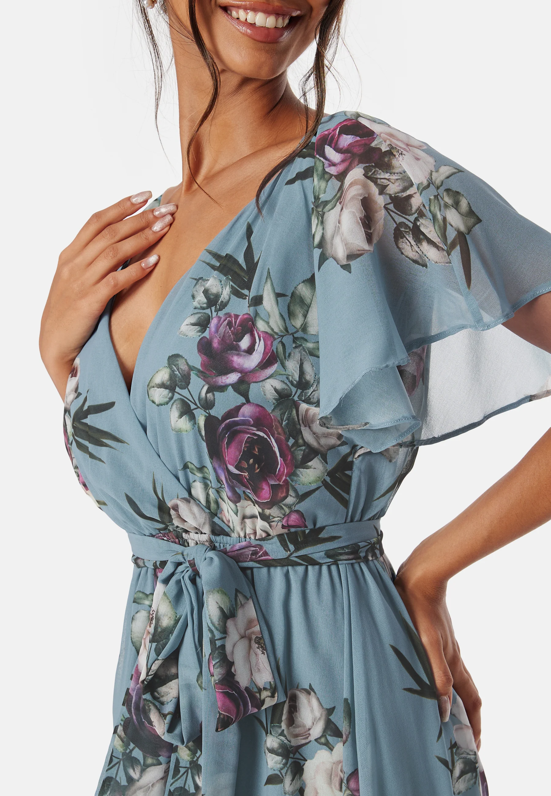 Flutter Floral Maxi Dress - Image 3