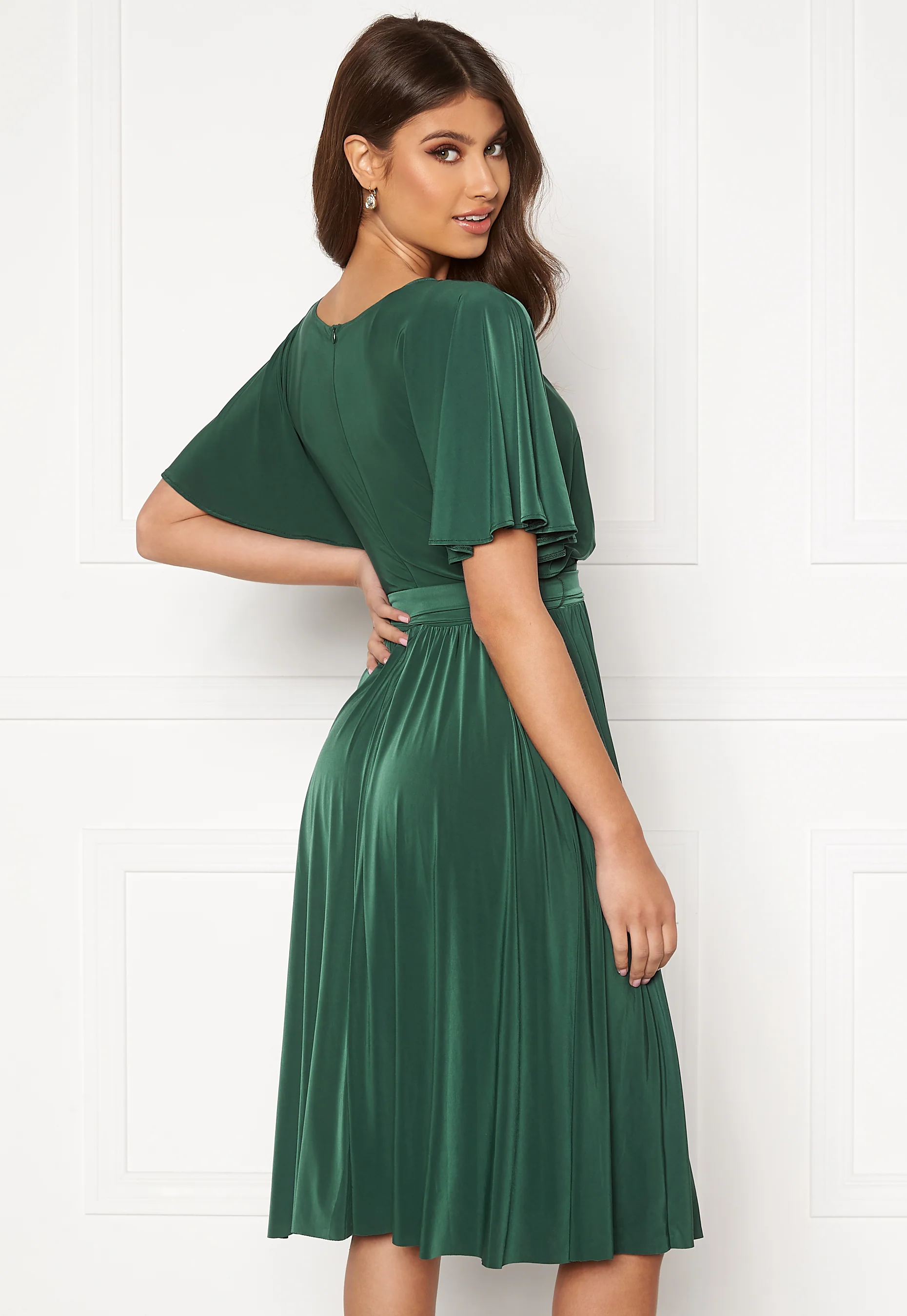 Flutter Sleeve Midi Dress - Image 3
