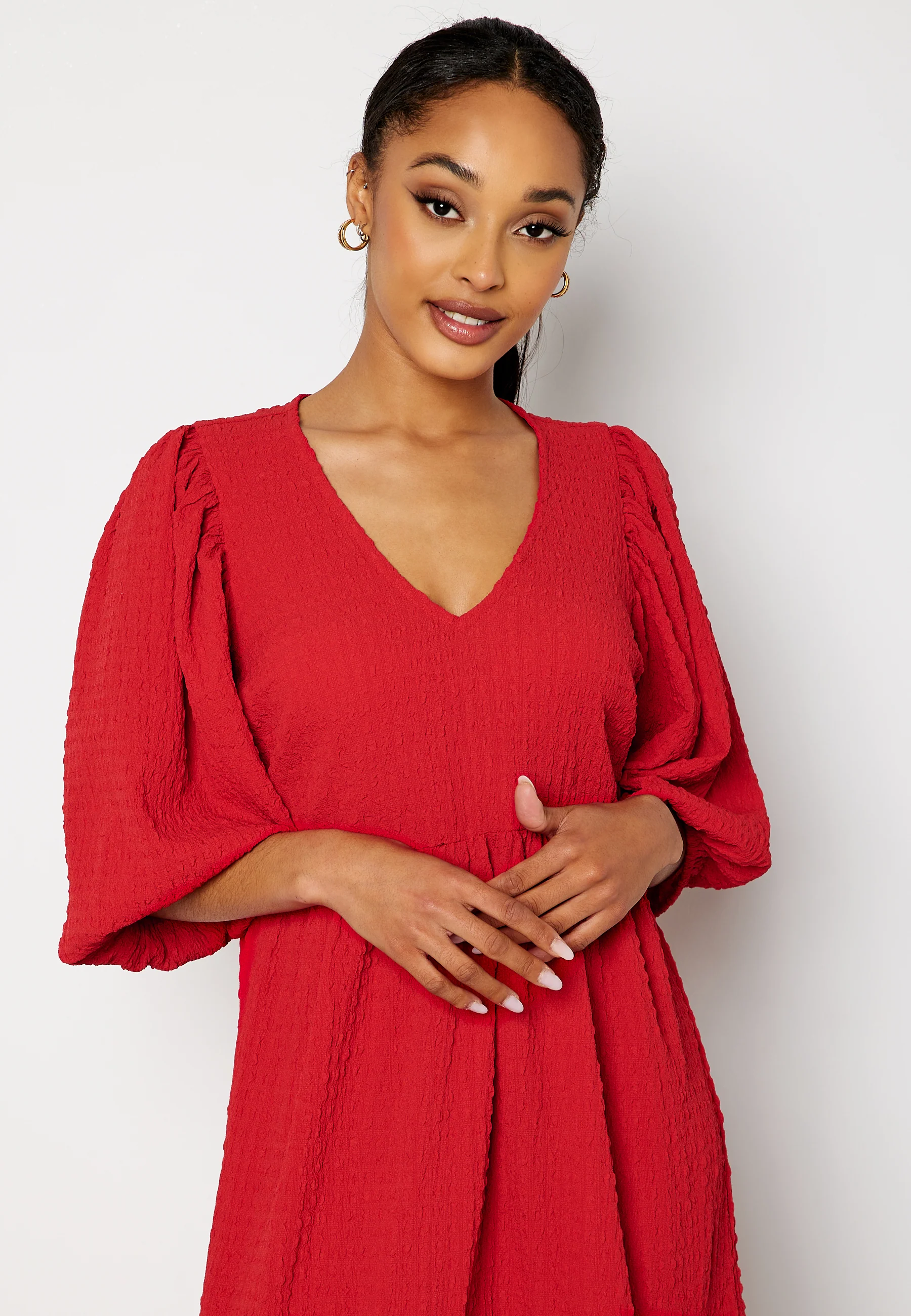 Fredrika v-neck flounce dress - Image 3