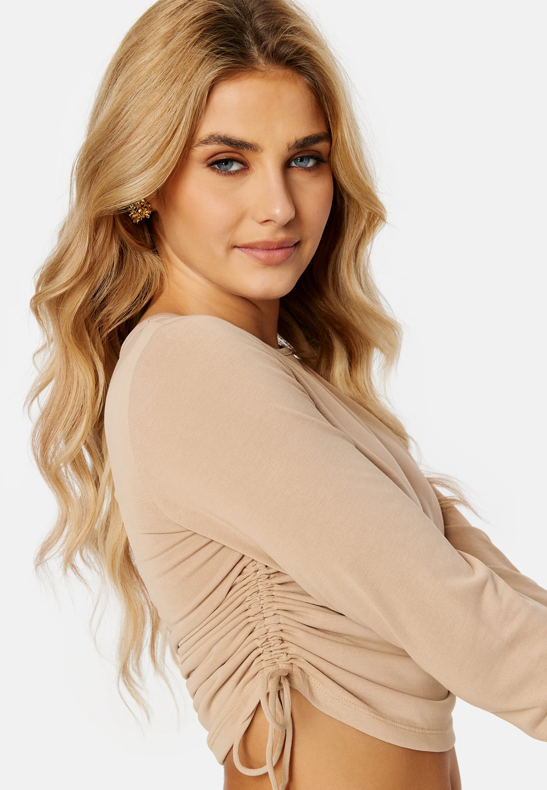Free L/S Ruching Top - Image 4