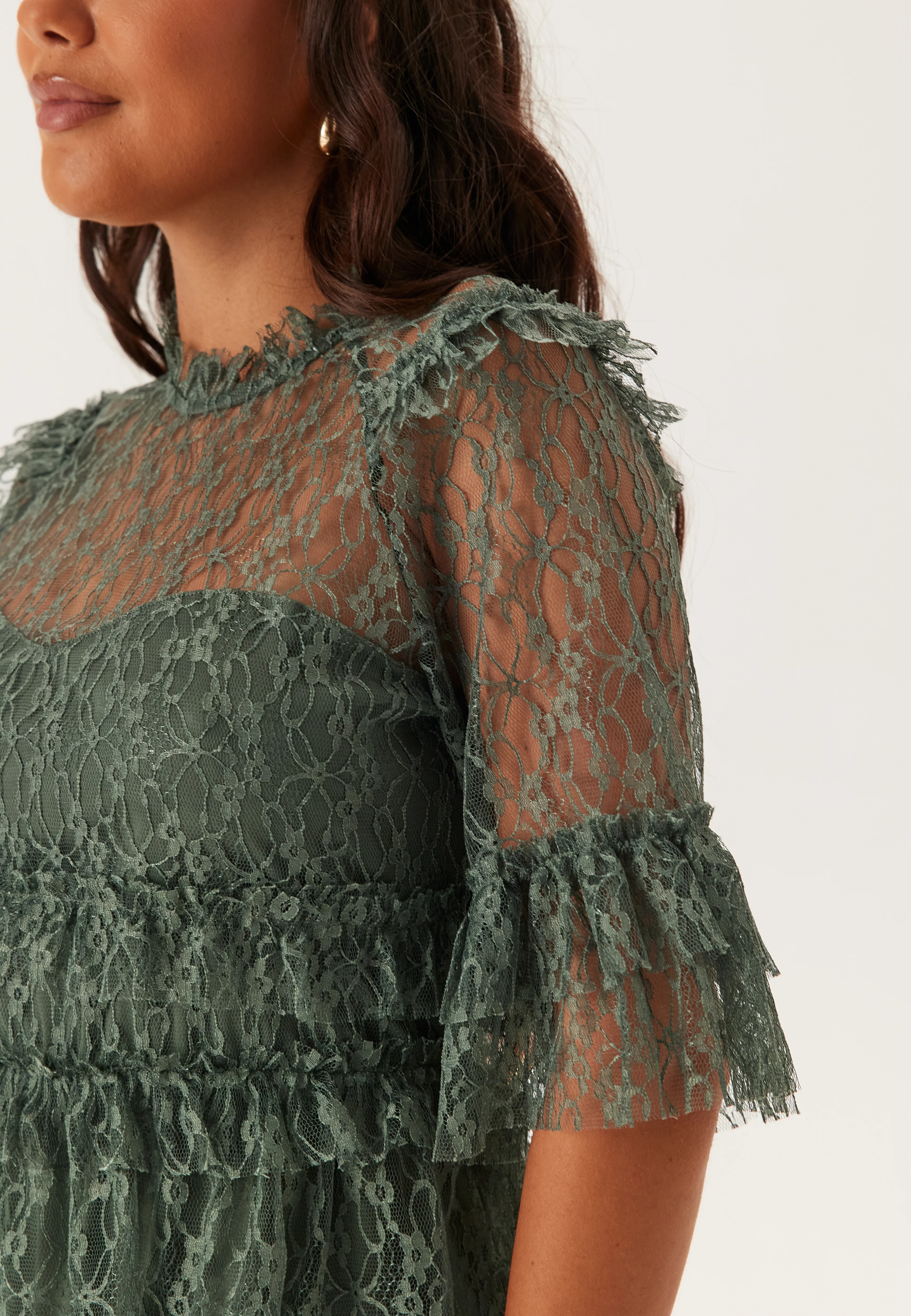 Frill Lace Dress - Image 5