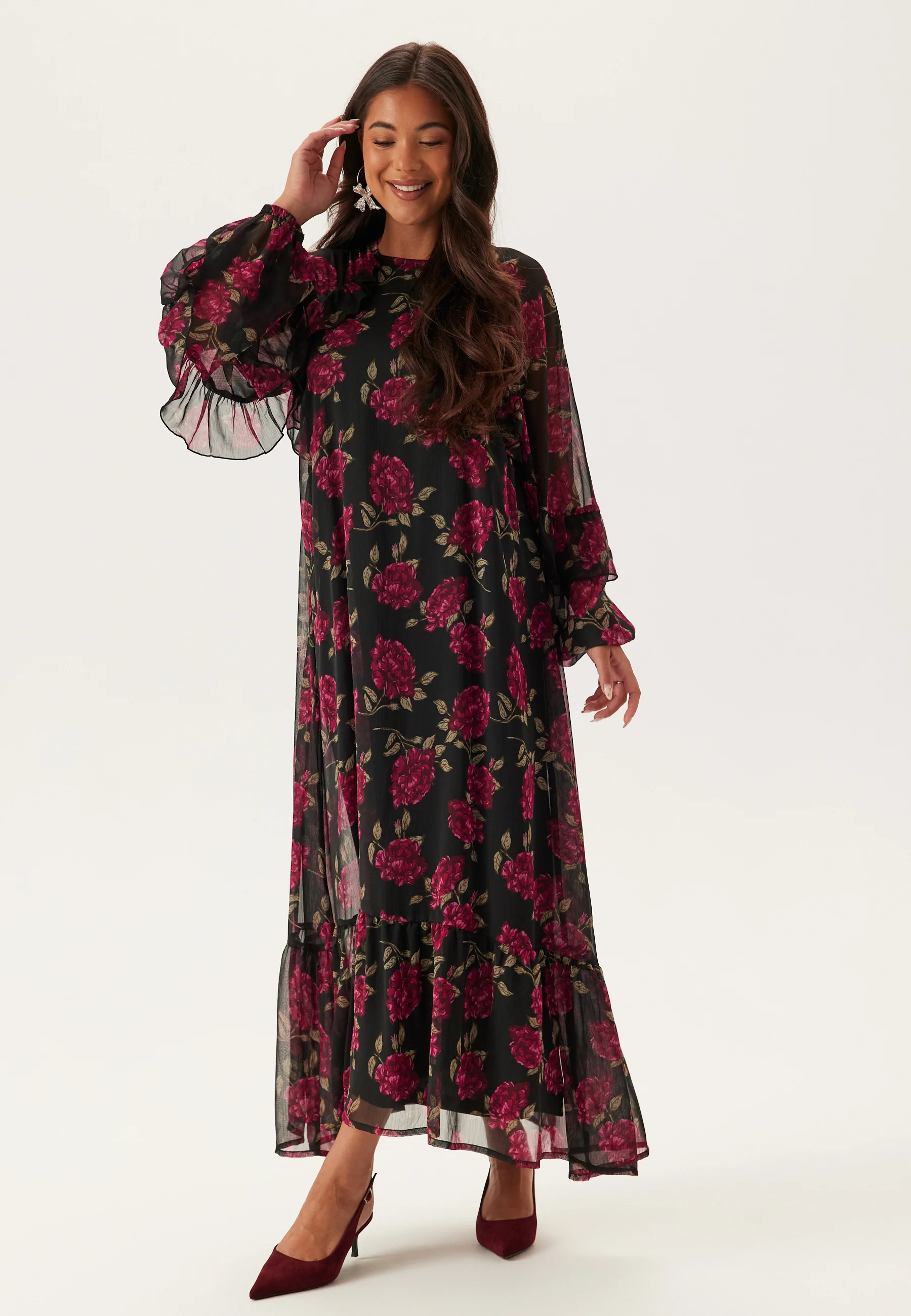 Frill Maxi Dress - Image 3