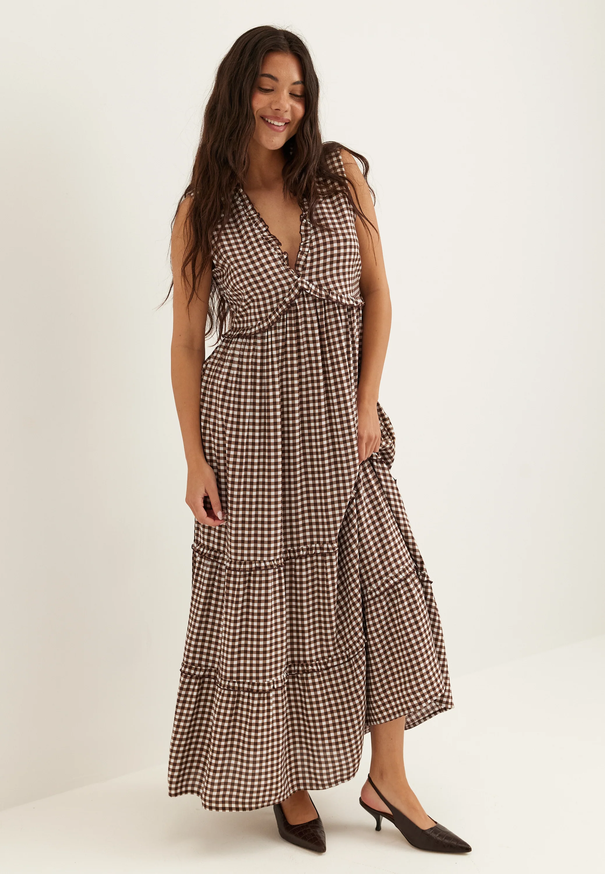 Frill Maxi Dress - Image 3