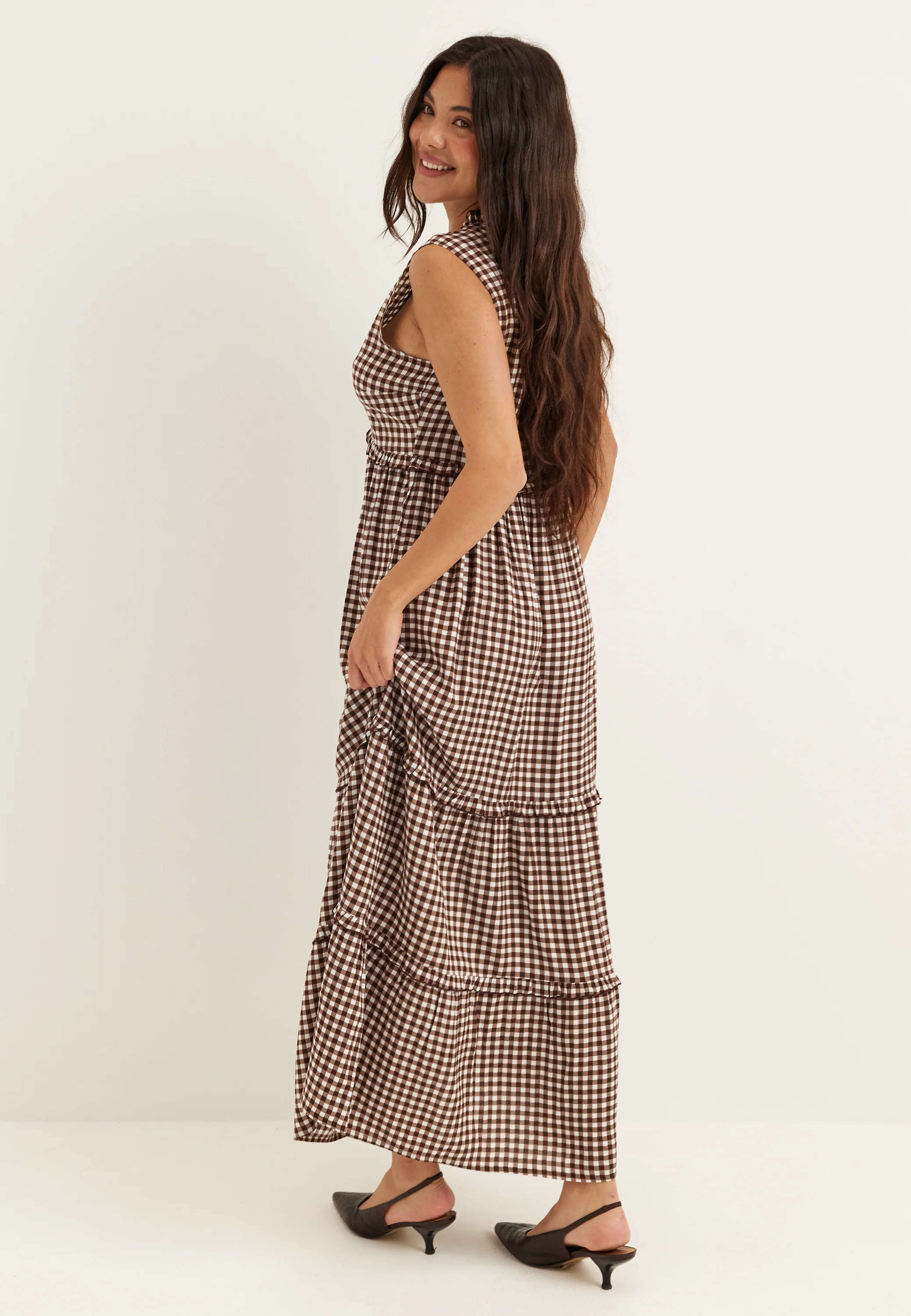 Frill Maxi Dress - Image 4