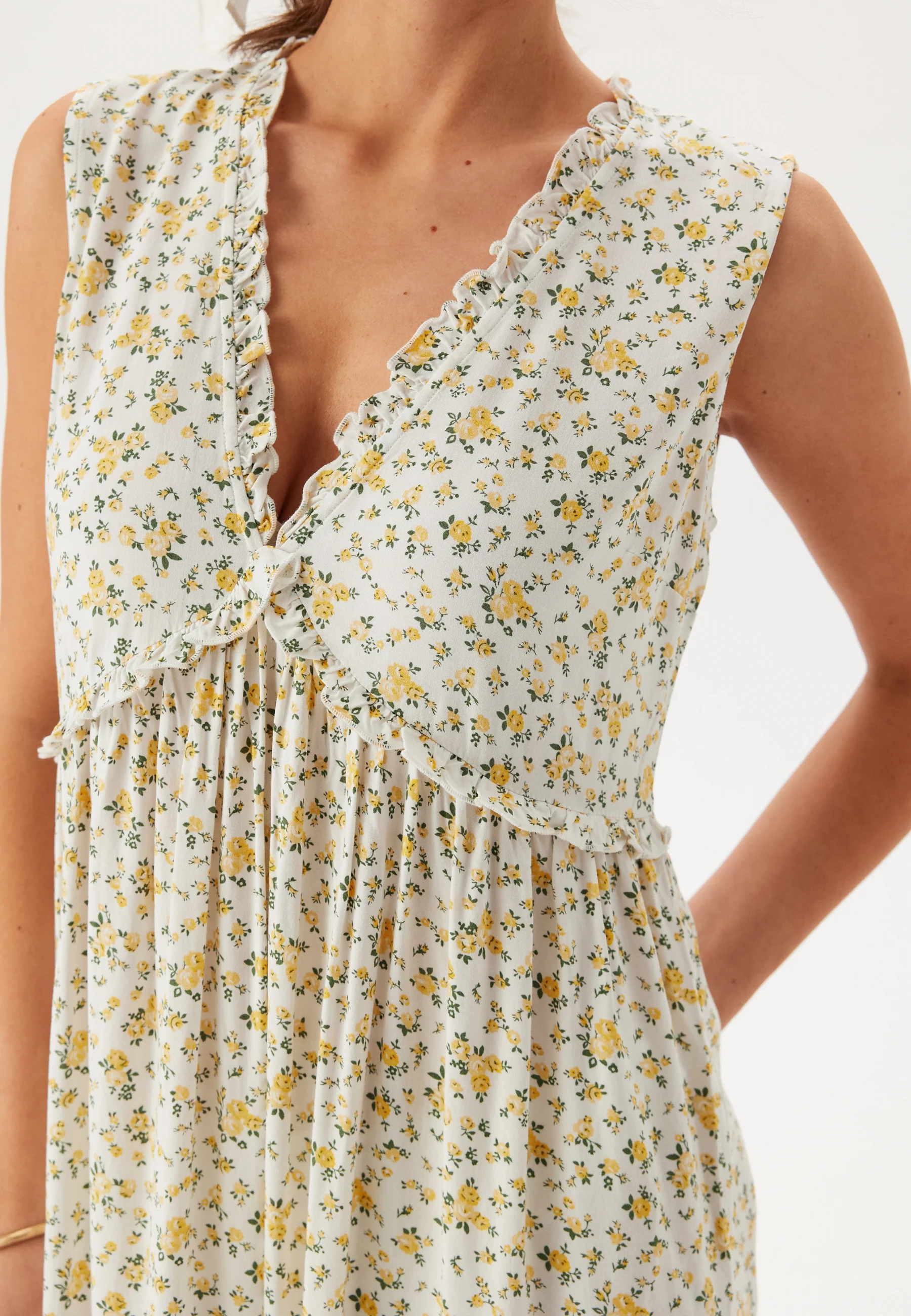 Frill Maxi Dress - Image 3