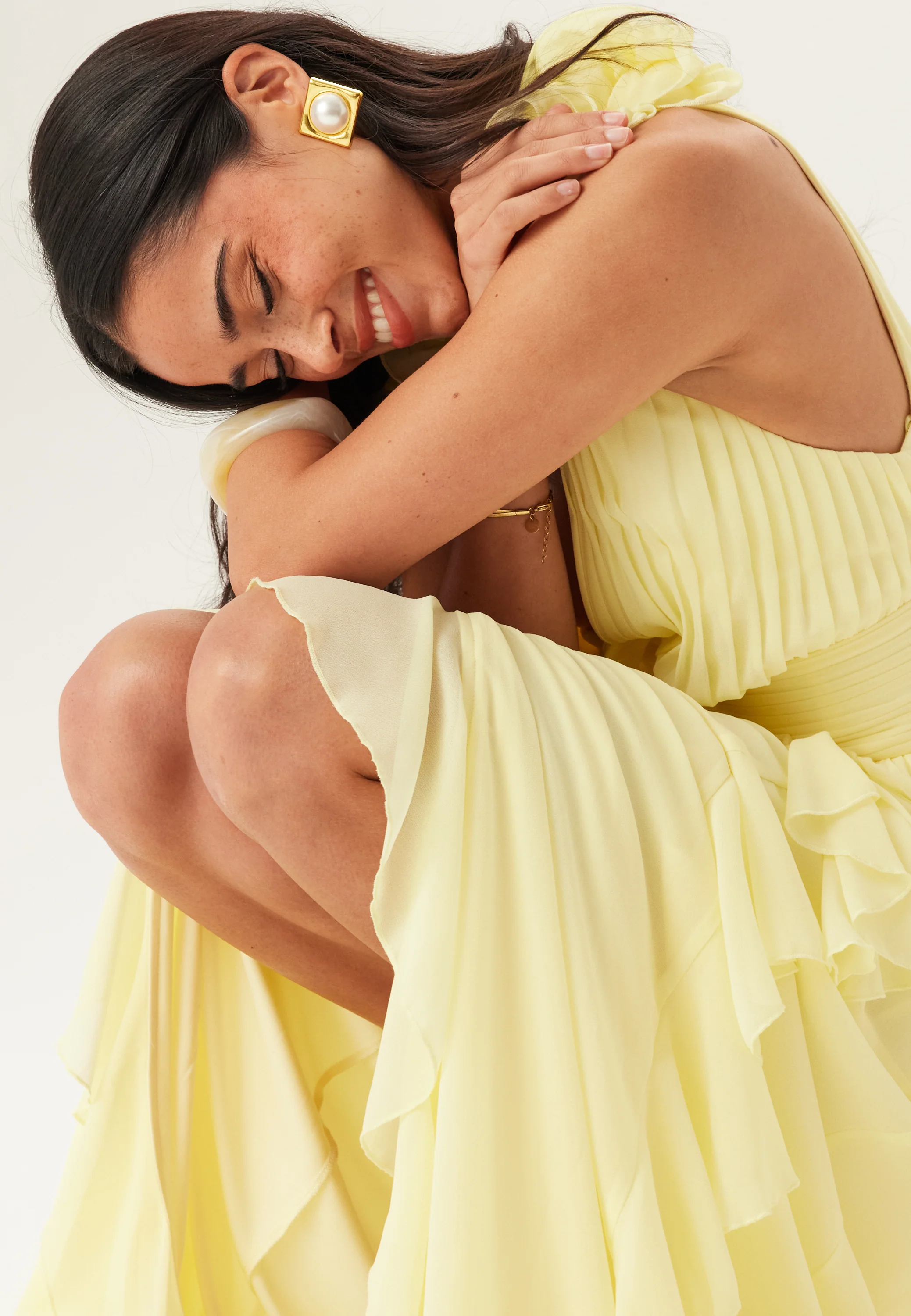 Frill Ruffle Chiffon Gown - Image 3