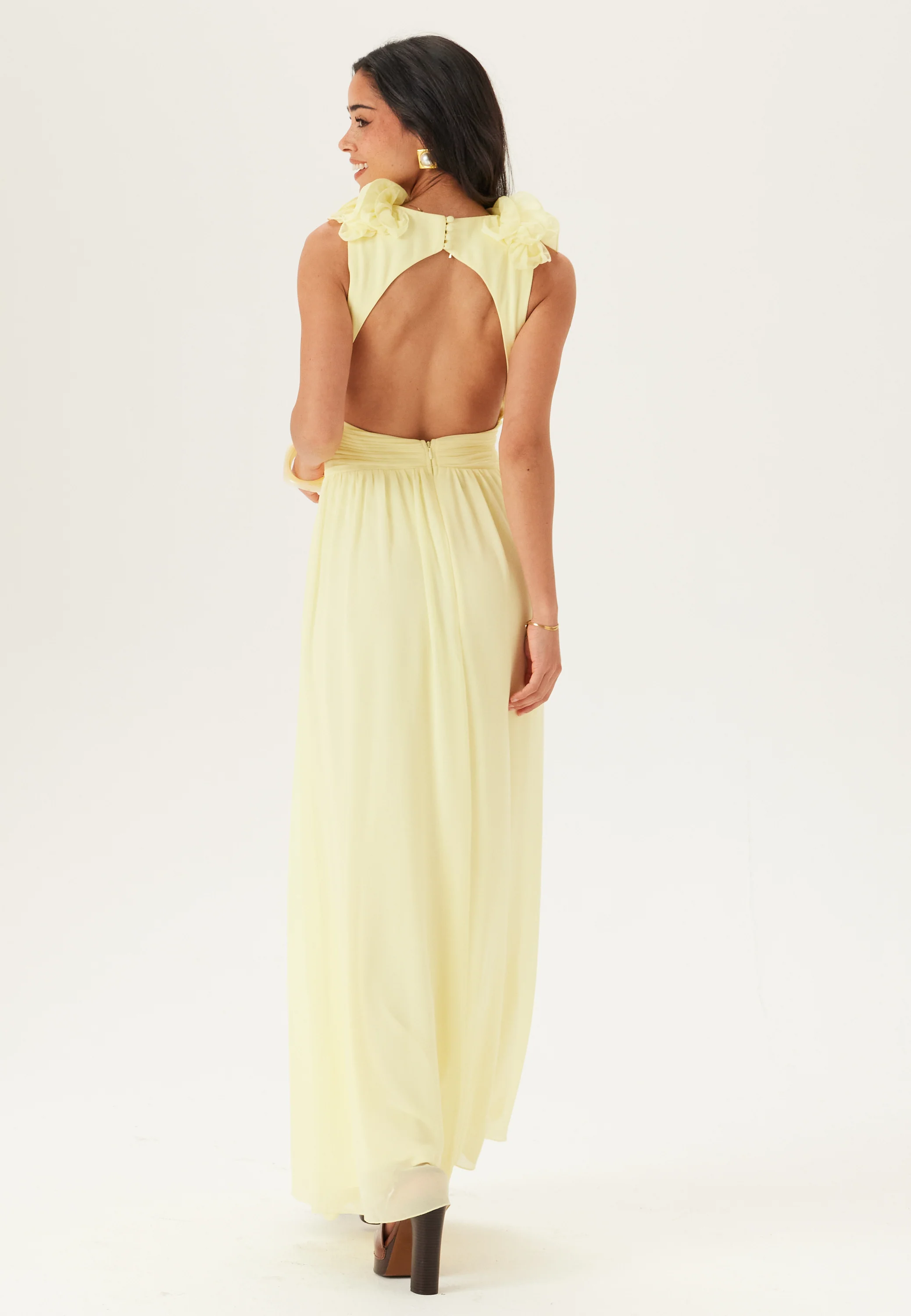 Frill Ruffle Chiffon Gown - Image 6