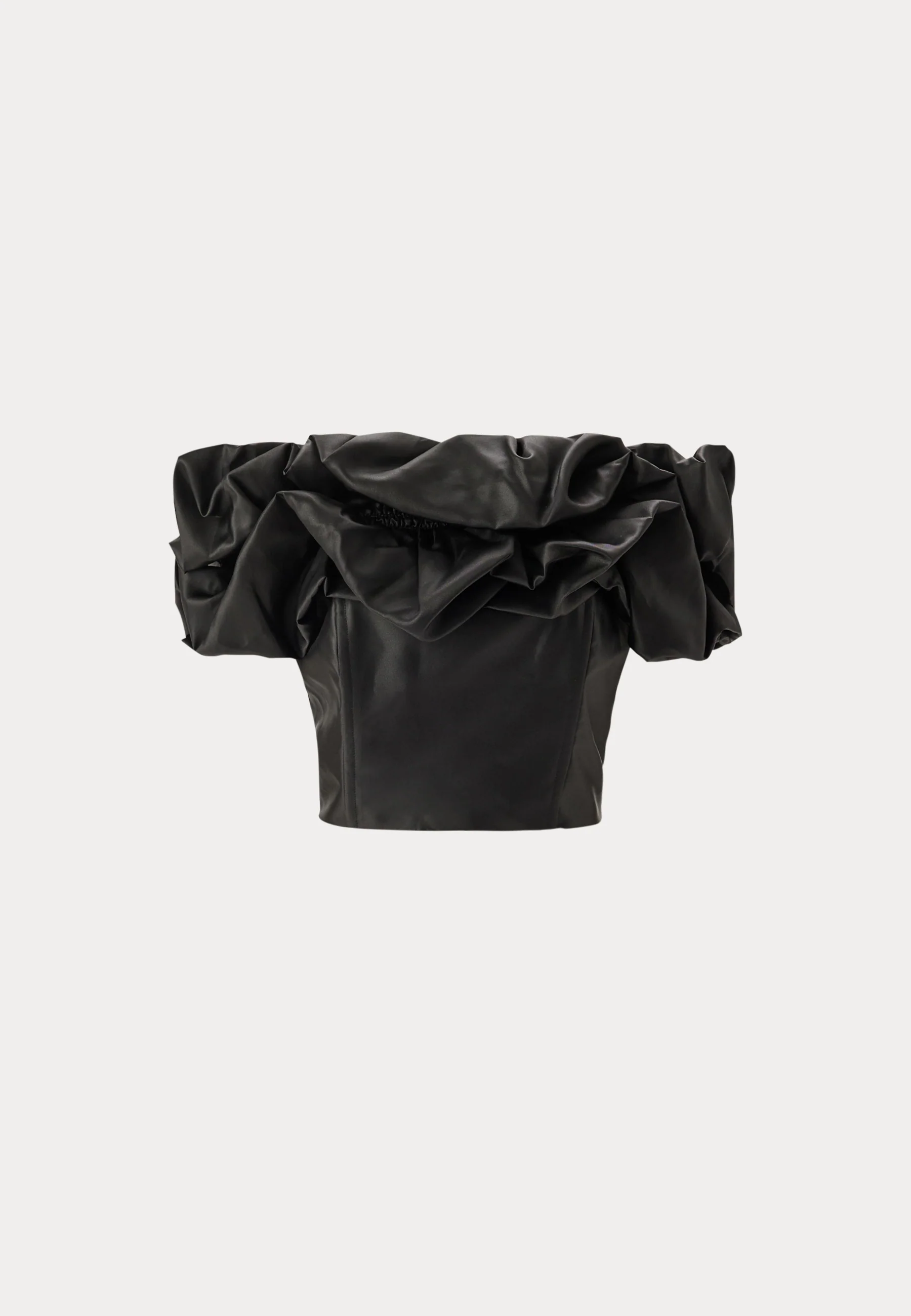 Frill Satin Off Shoulder Top - Image 6