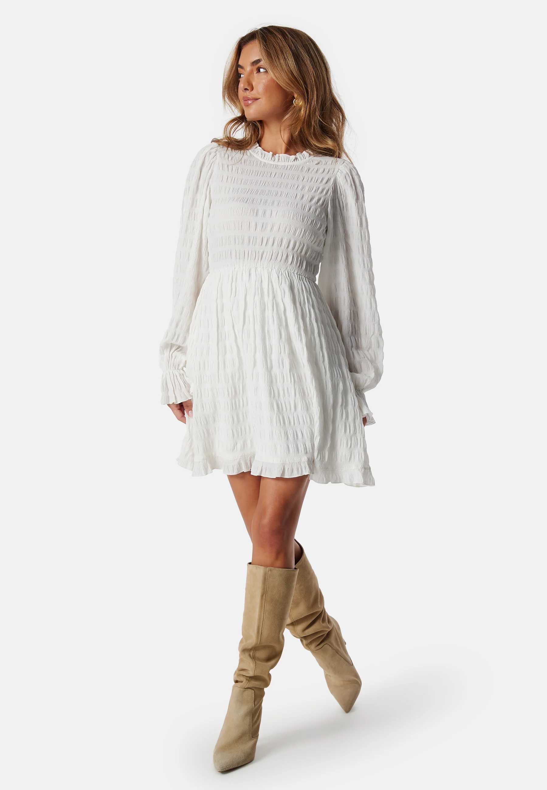 Frill Structured Dress
