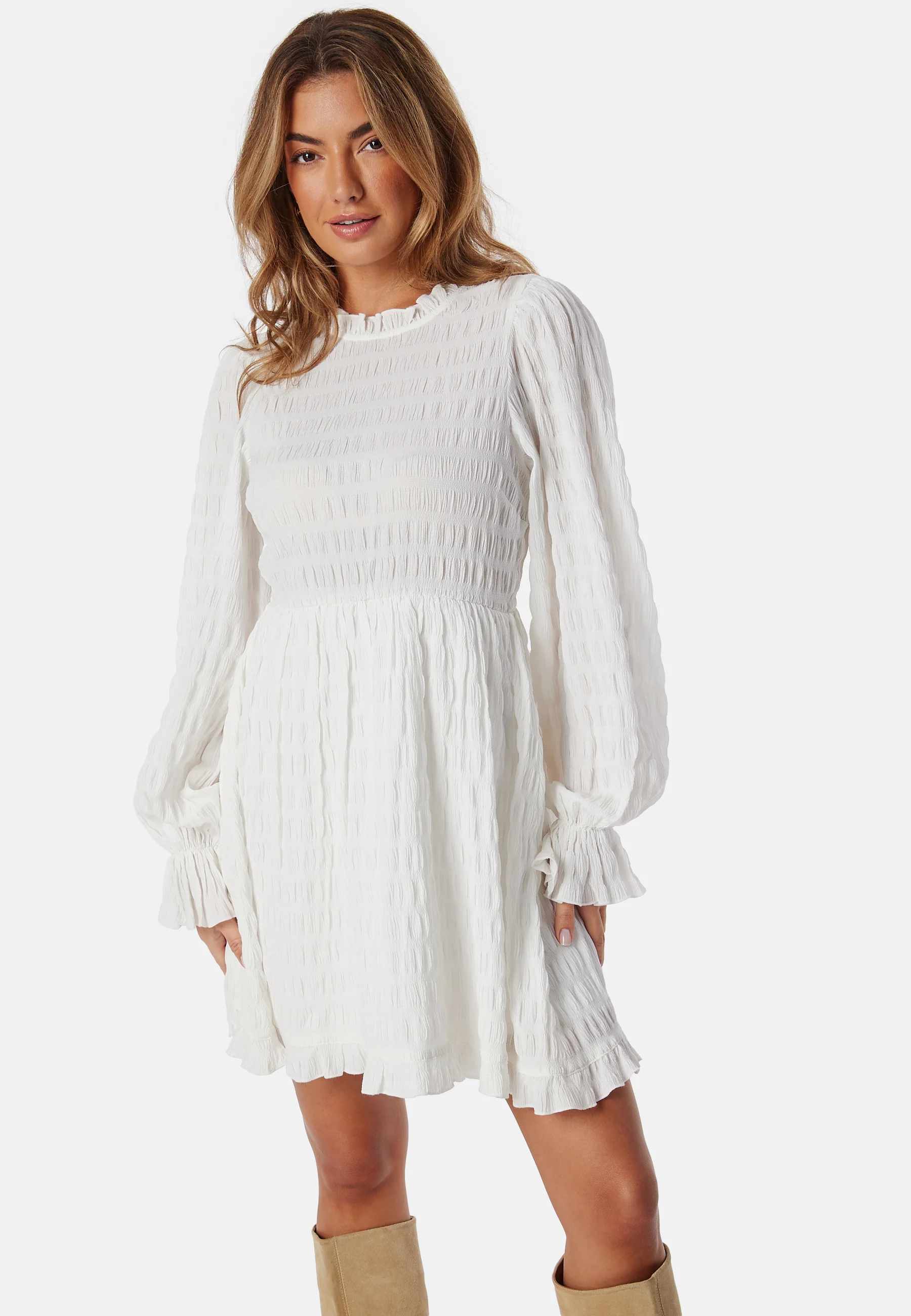 Frill Structured Dress - Image 2