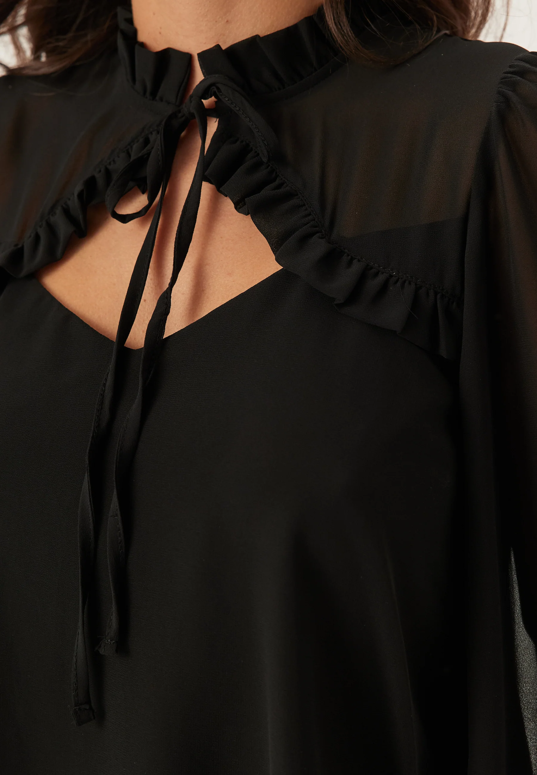 Frill Tie Blouse - Image 5