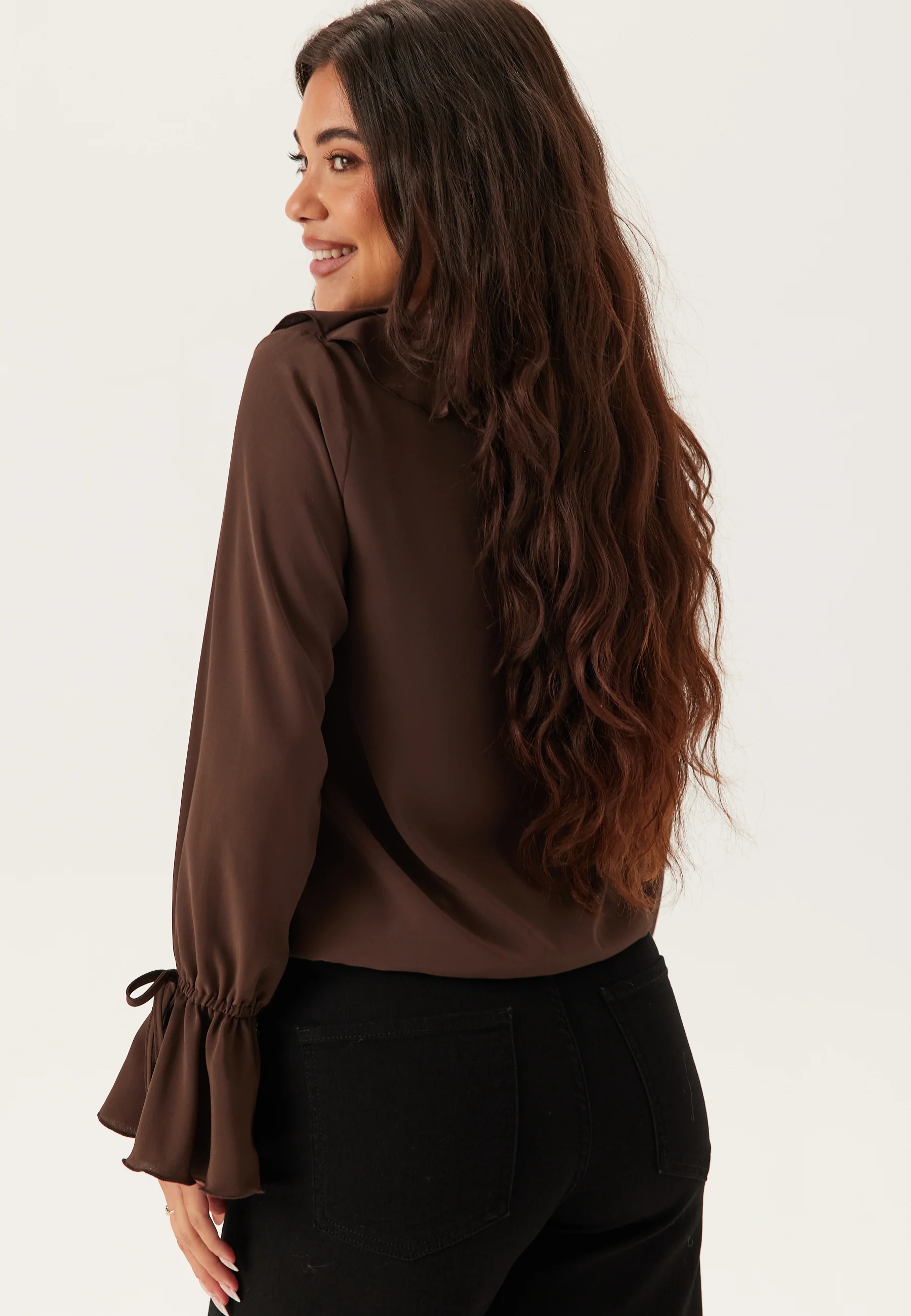 Frill Tie Blouse - Image 3