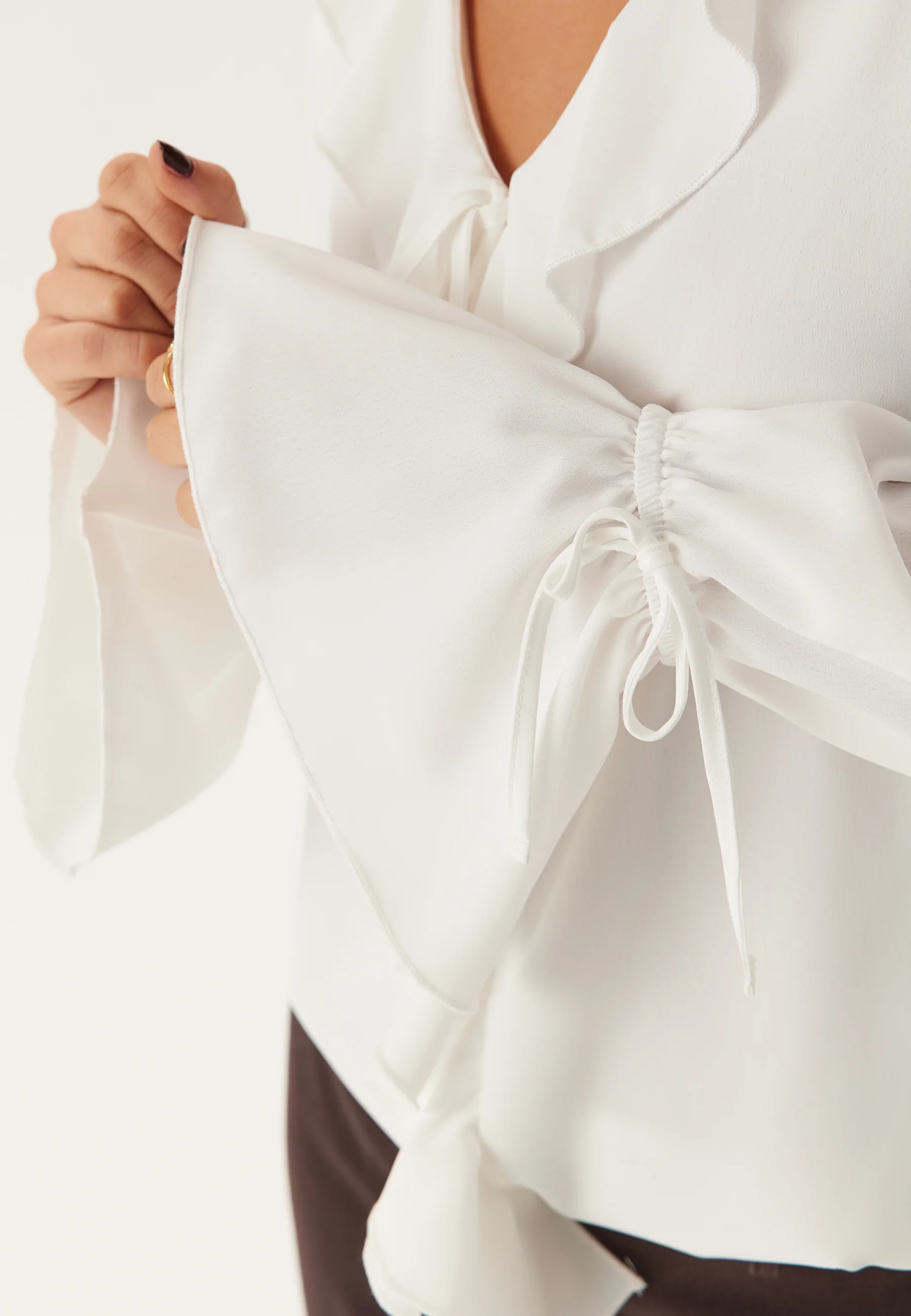 Frill Tie Blouse - Image 6