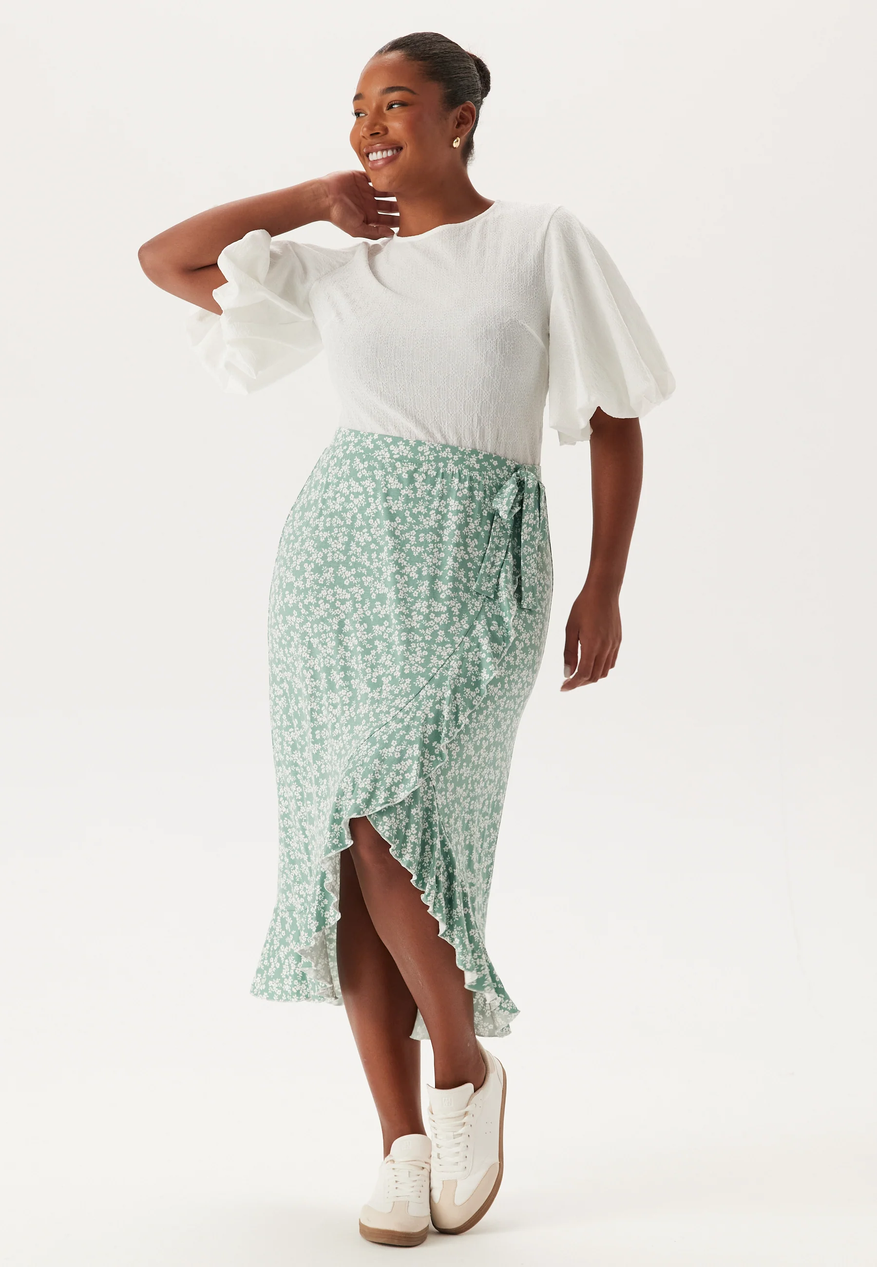 Frill Wrap Skirt - Image 7