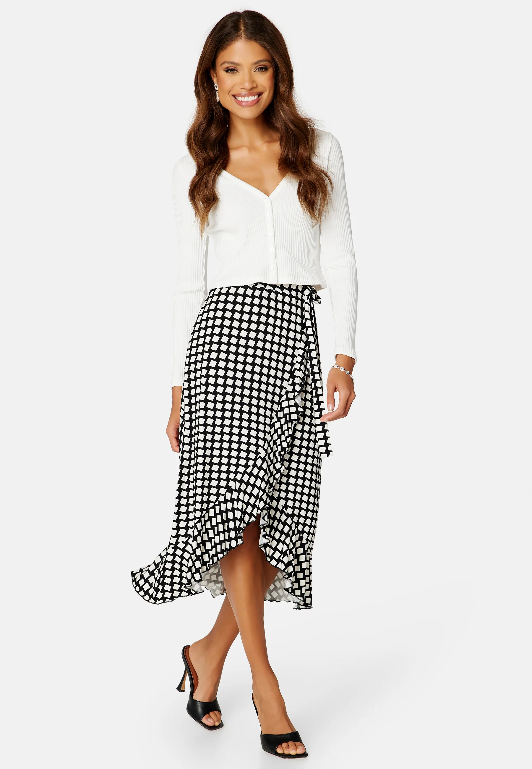 Frill Wrap Skirt - Image 2