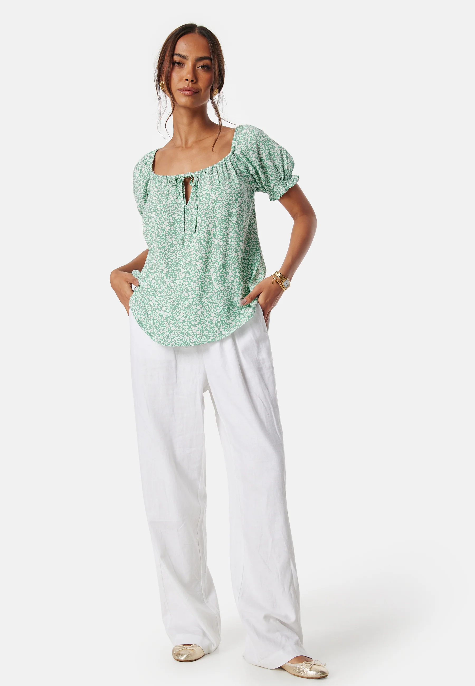 Front Tie Blouse - Image 3