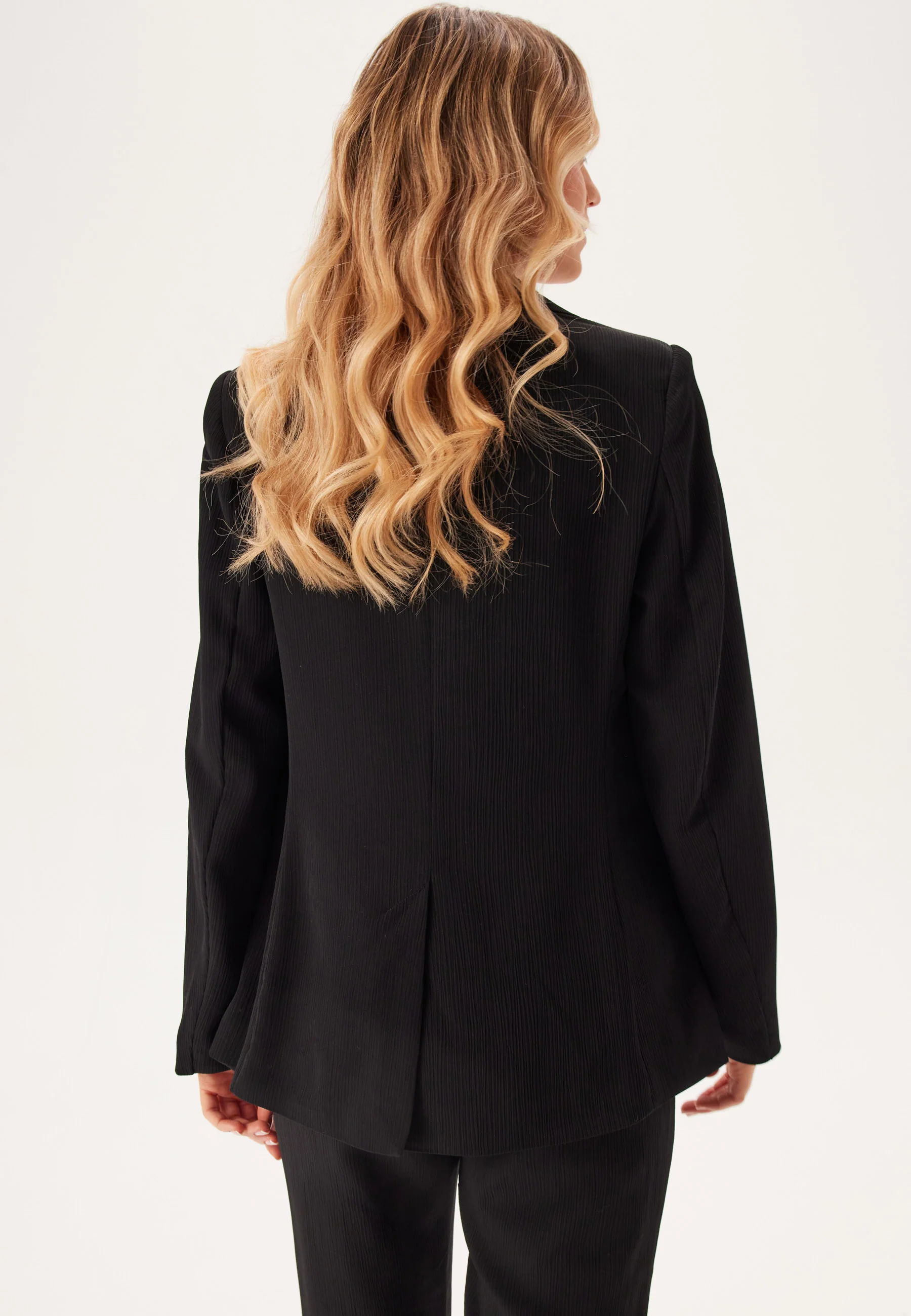 Front Tie Structured Blazer - Image 3
