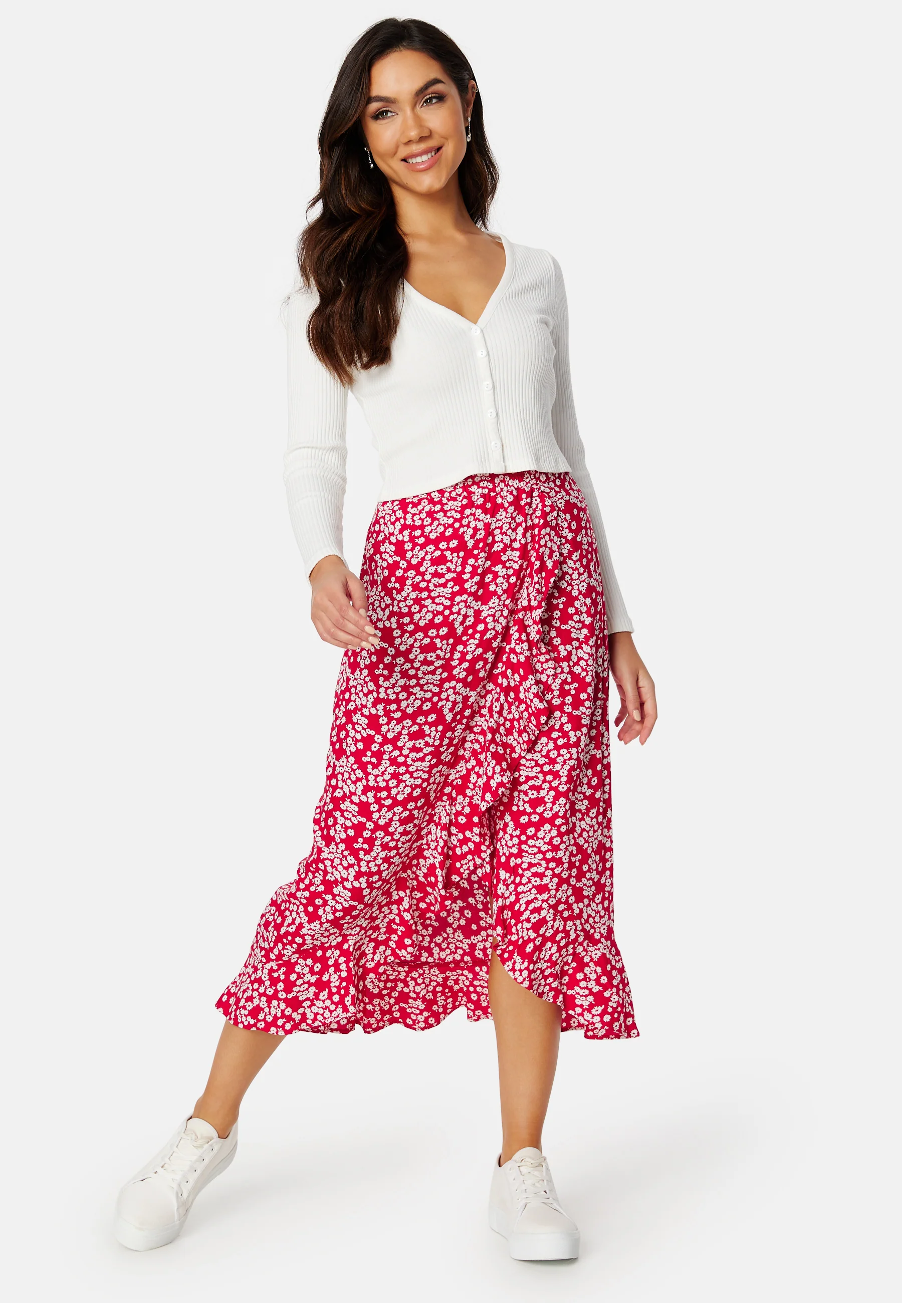 Front Wrap Viscose Skirt - Image 2