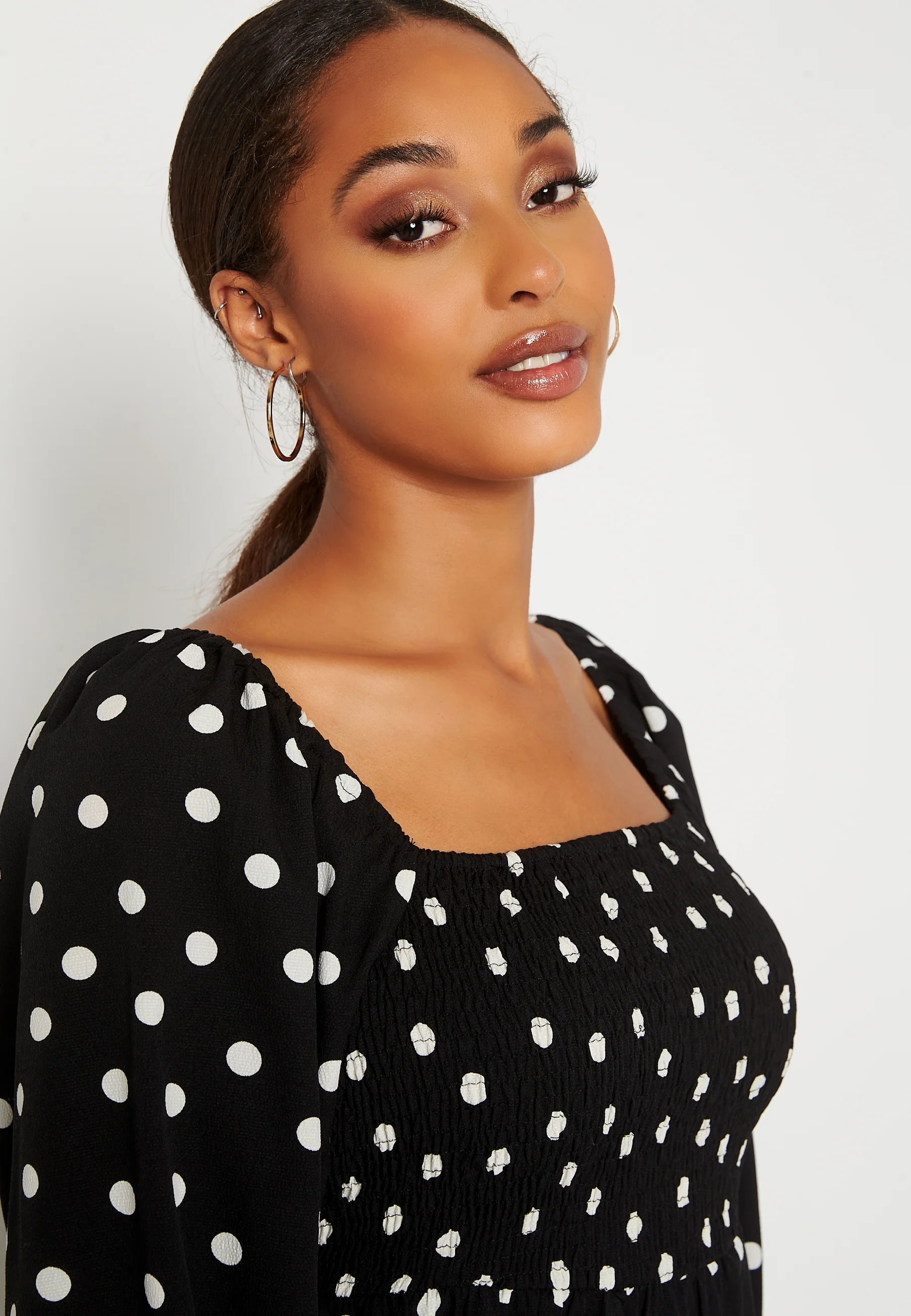 Ginna 3/4 Smock Square Dress - Image 4