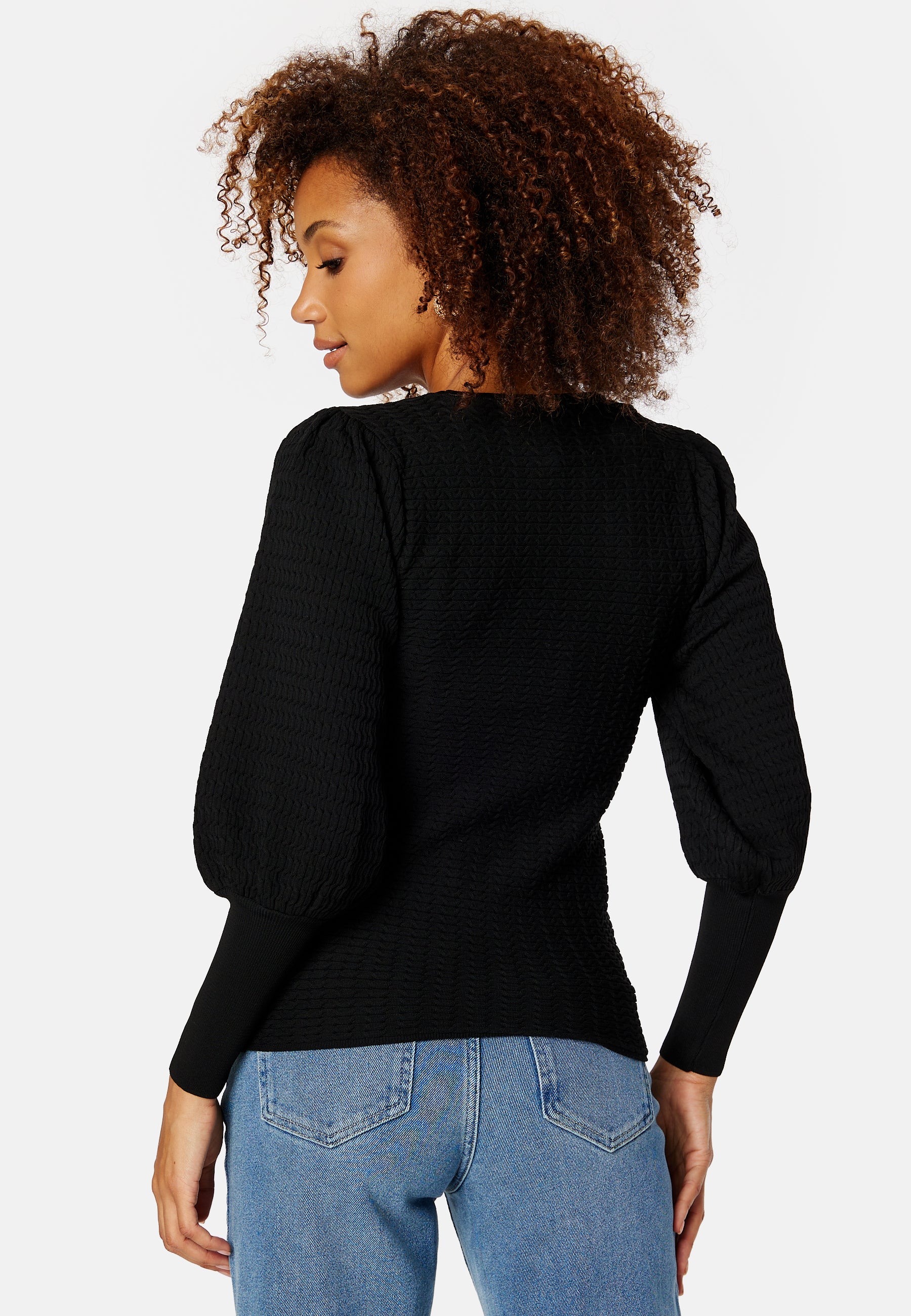 Ginnie L/S Puff Pullover Knit - Image 3