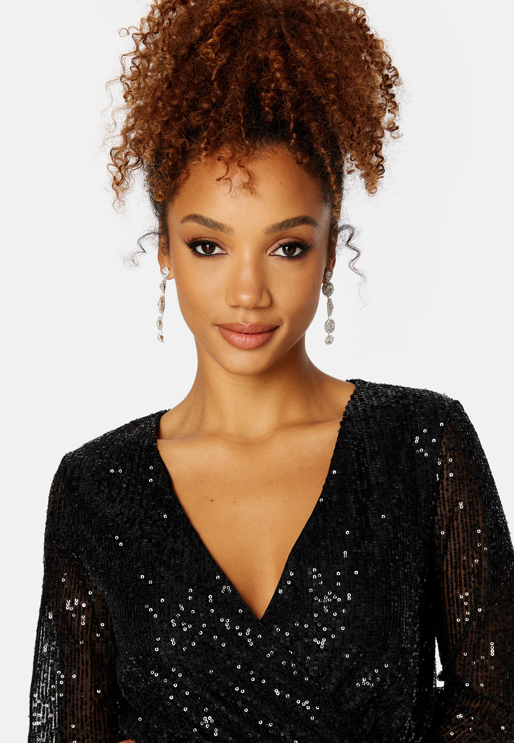Glitas L/S Wrap Dress - Image 4