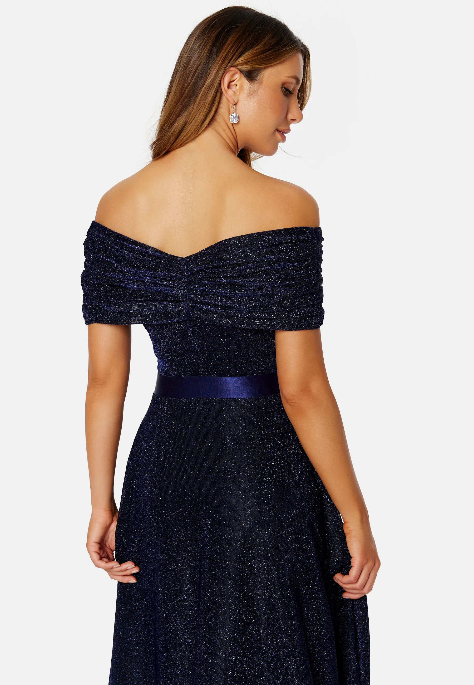 Glitter Bardot Maxi Dress - Image 4