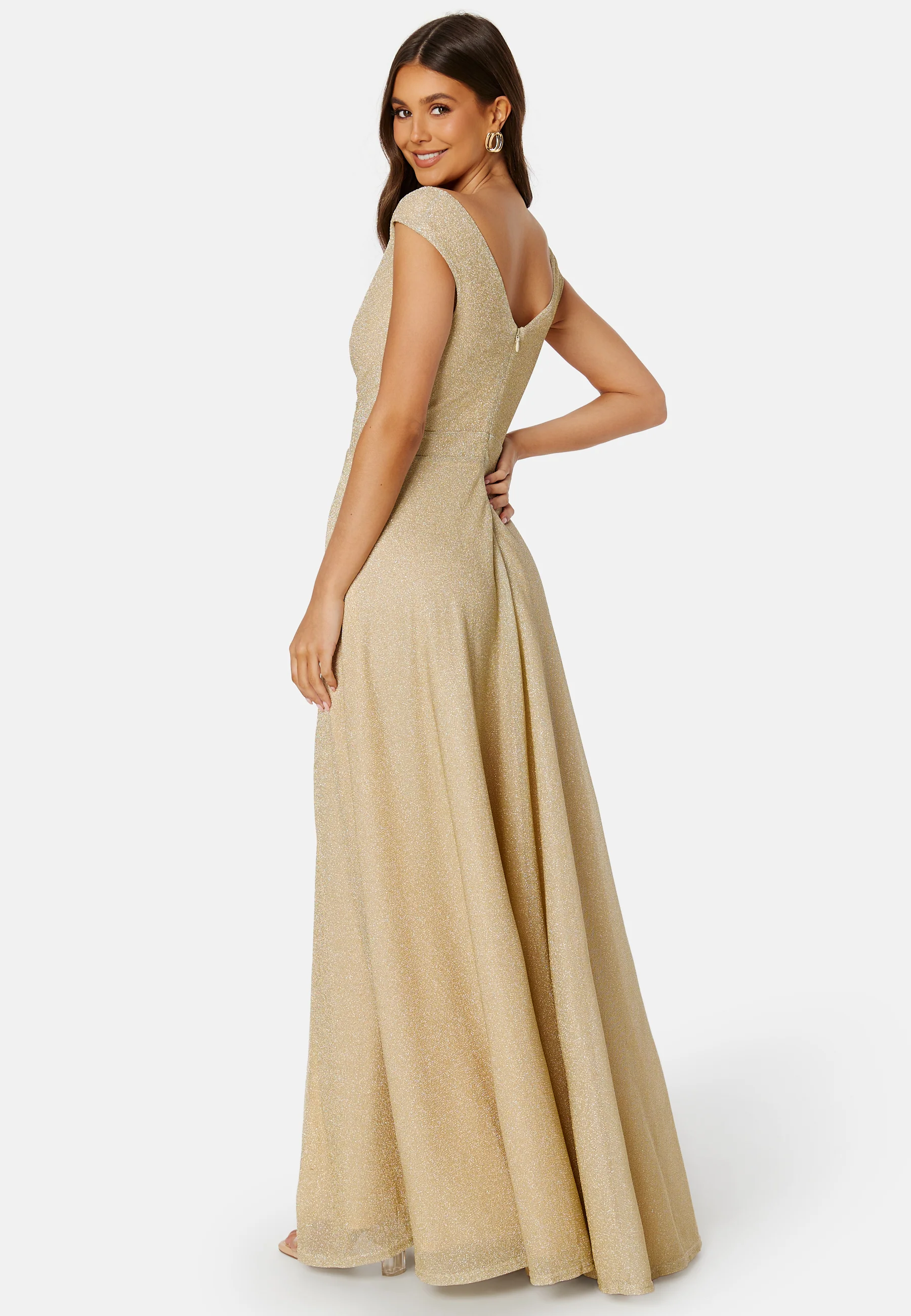 Glitter Wrap Maxi Dress - Image 3