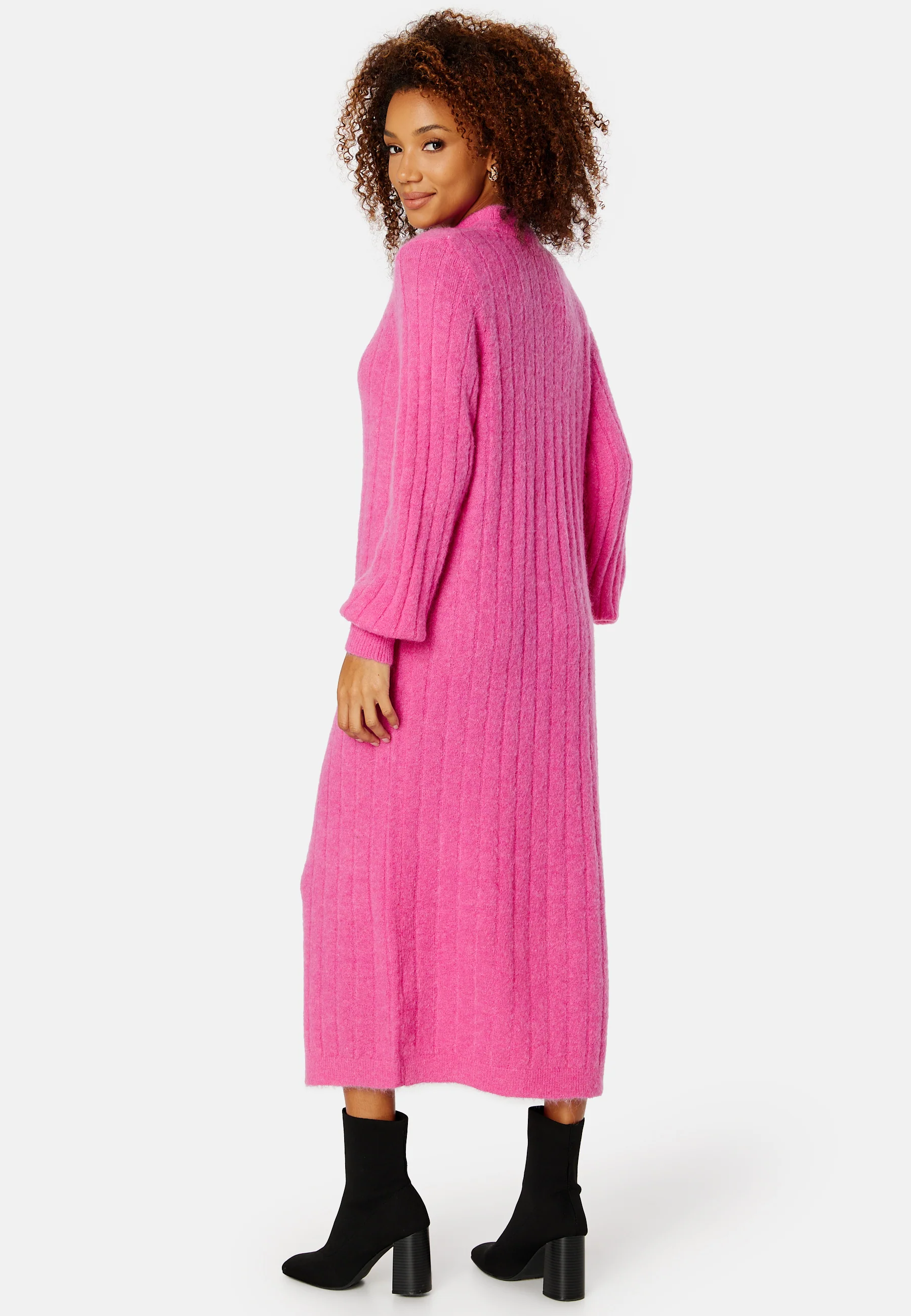 Glowie LS Knit O-Neck Dress - Image 2