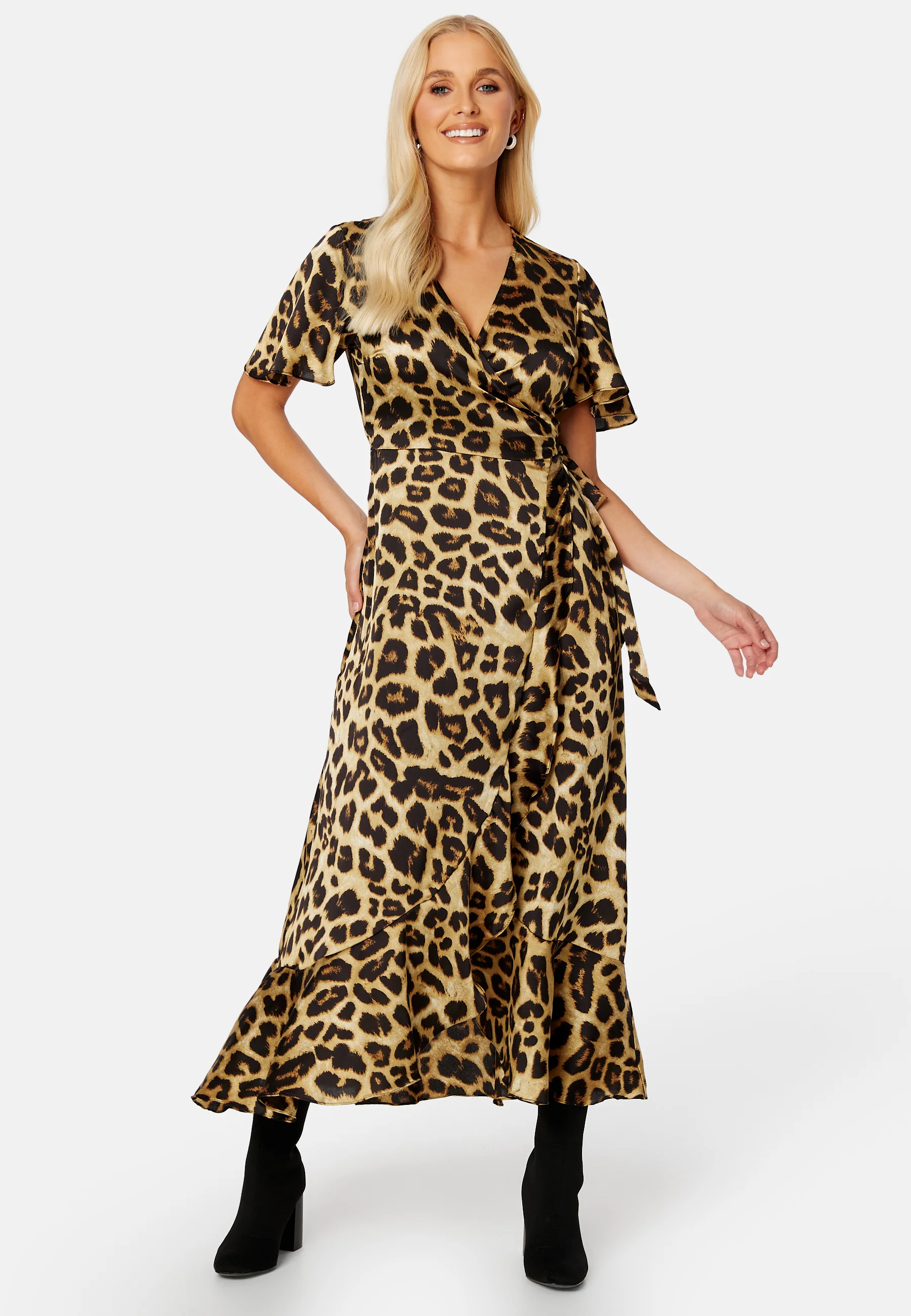Green Papaya Wrap Dress - Image 3