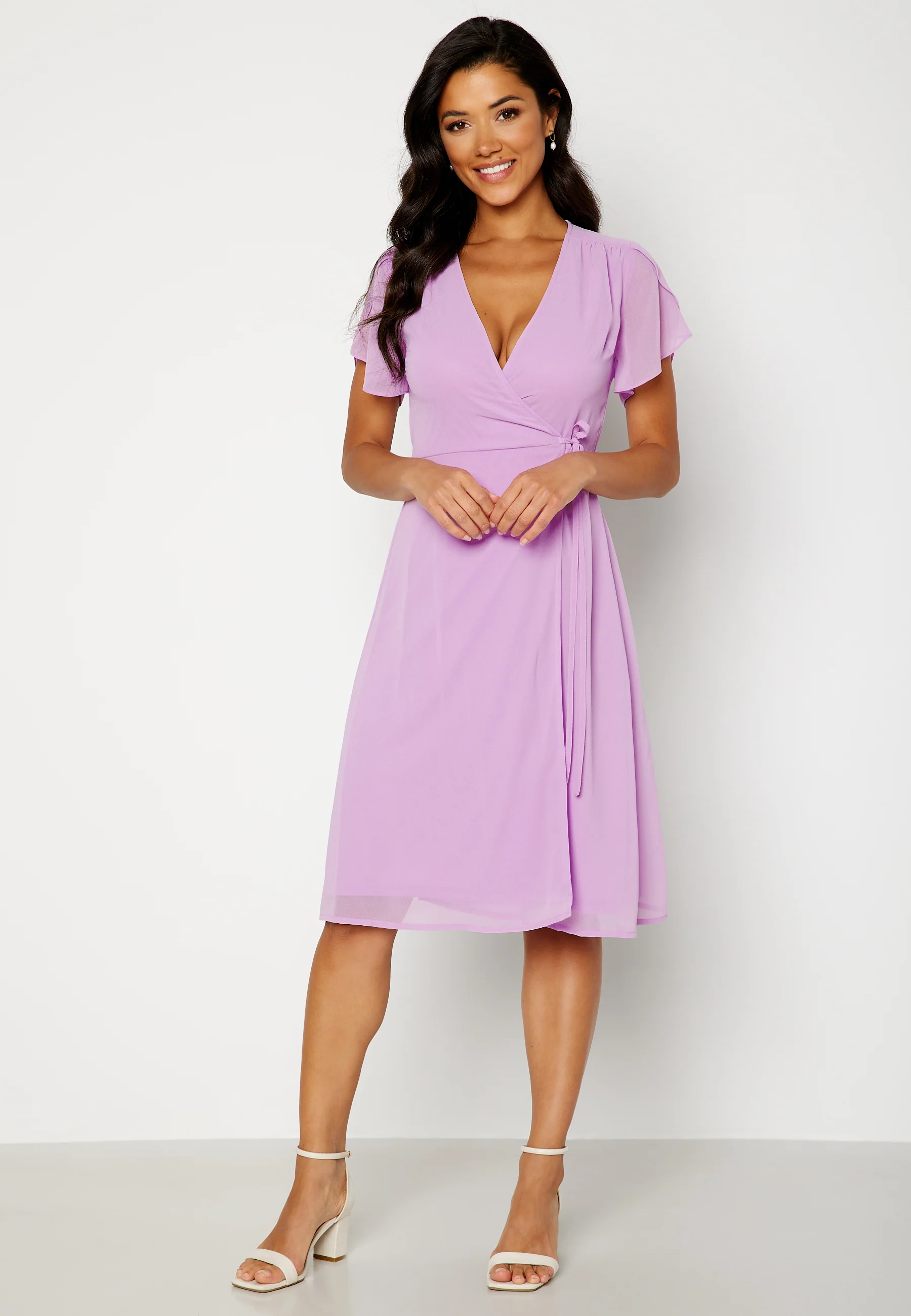 Grienne Wrap Midi Dress - Image 2